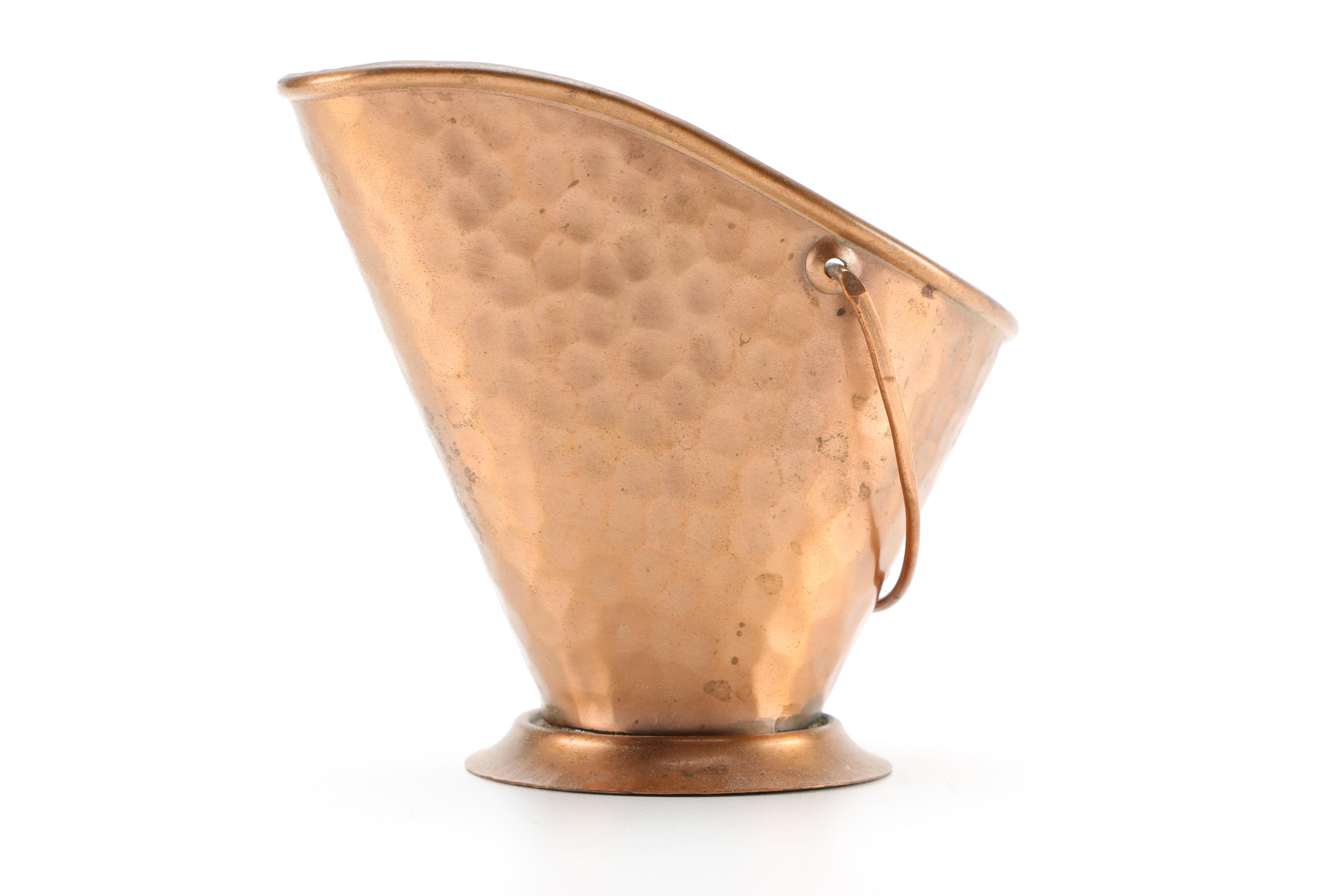 Collection of Copper and Copper Plate Tableware Featuring Paul Revere