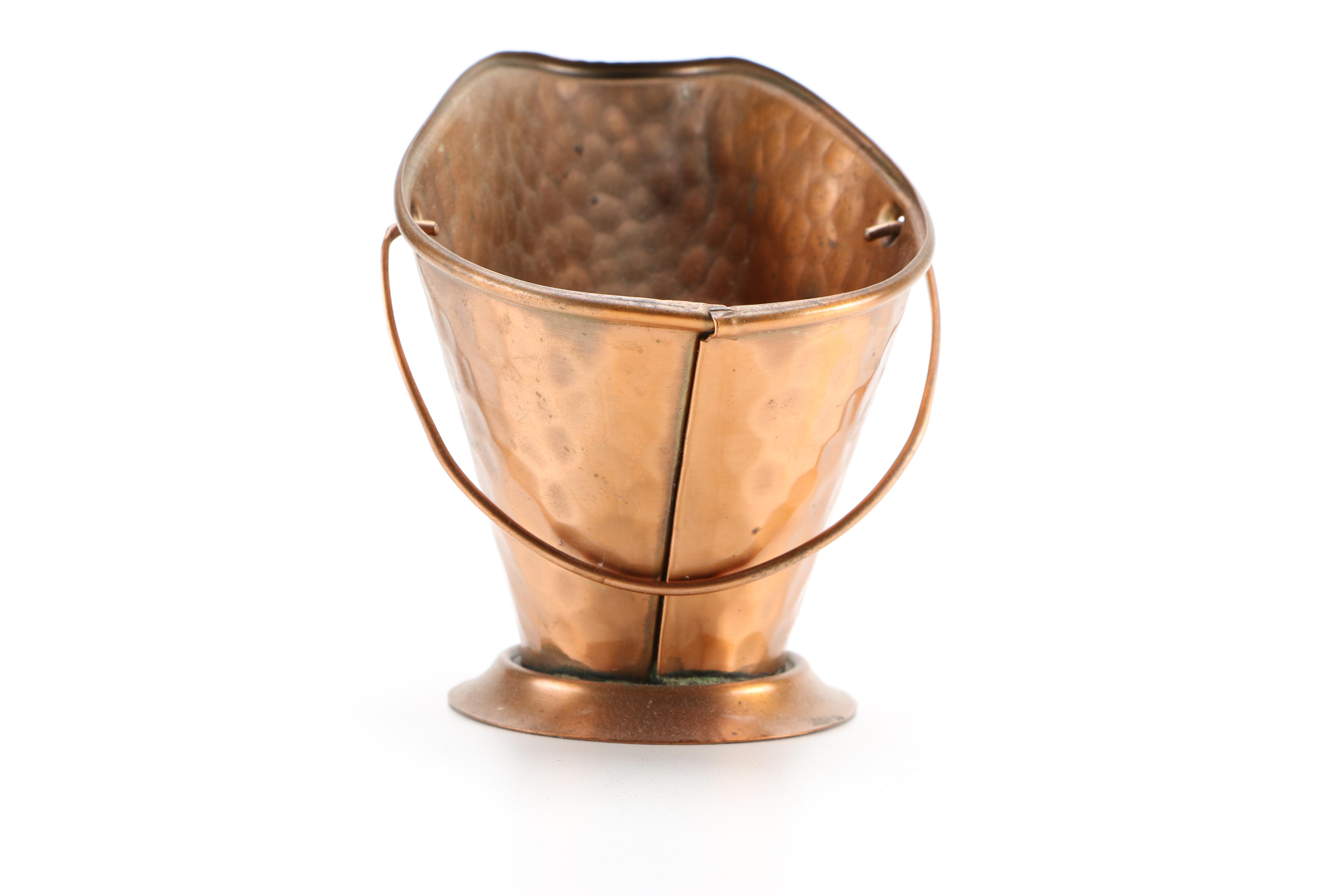 Collection of Copper and Copper Plate Tableware Featuring Paul Revere