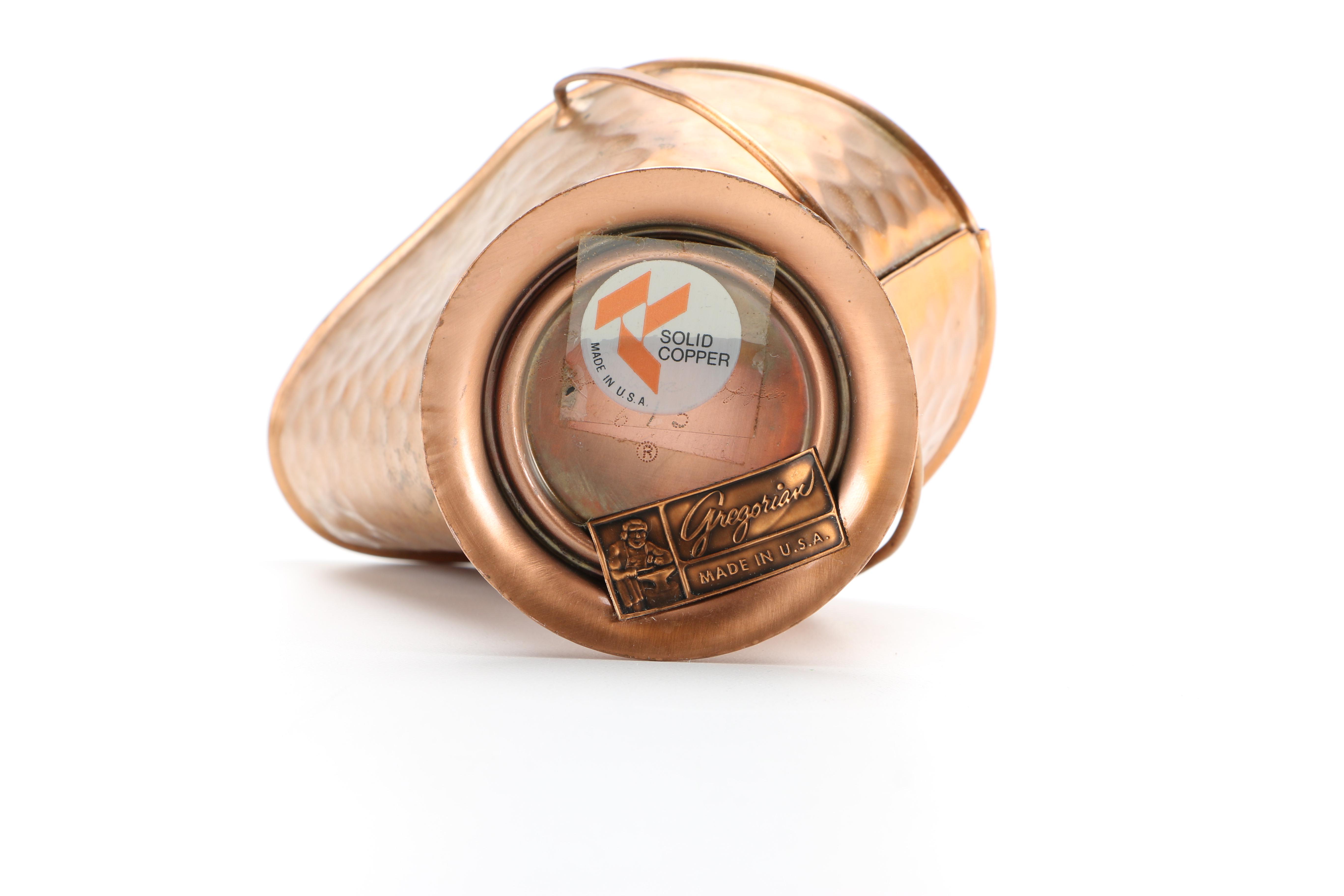 Collection of Copper and Copper Plate Tableware Featuring Paul Revere