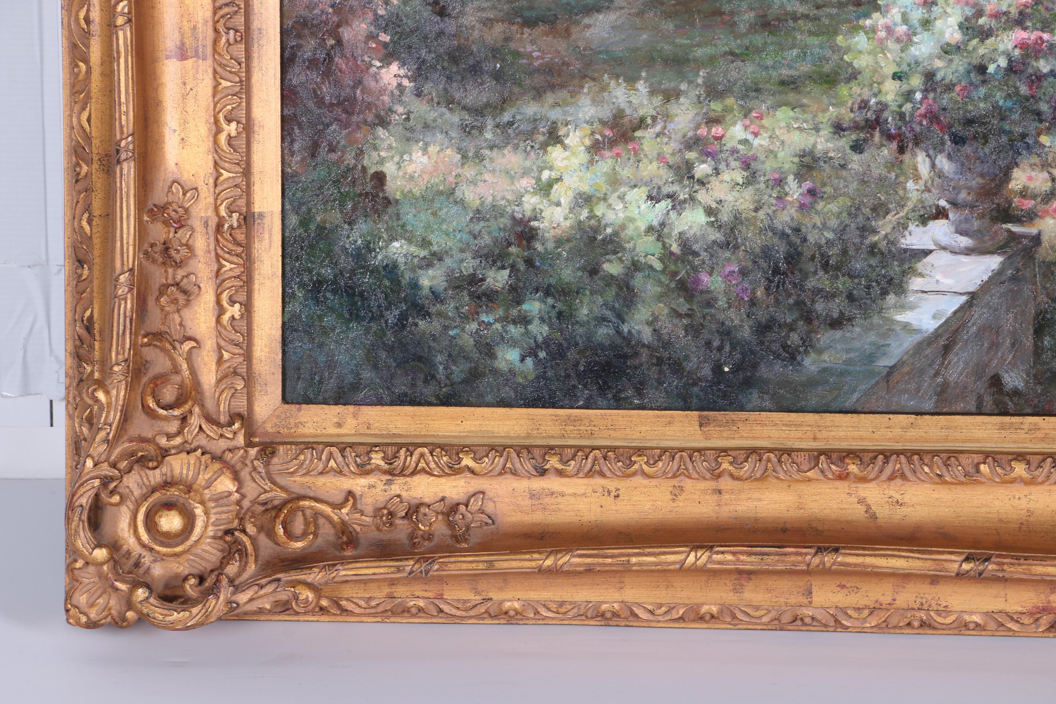 Oil Painting on Canvas of European Architecture