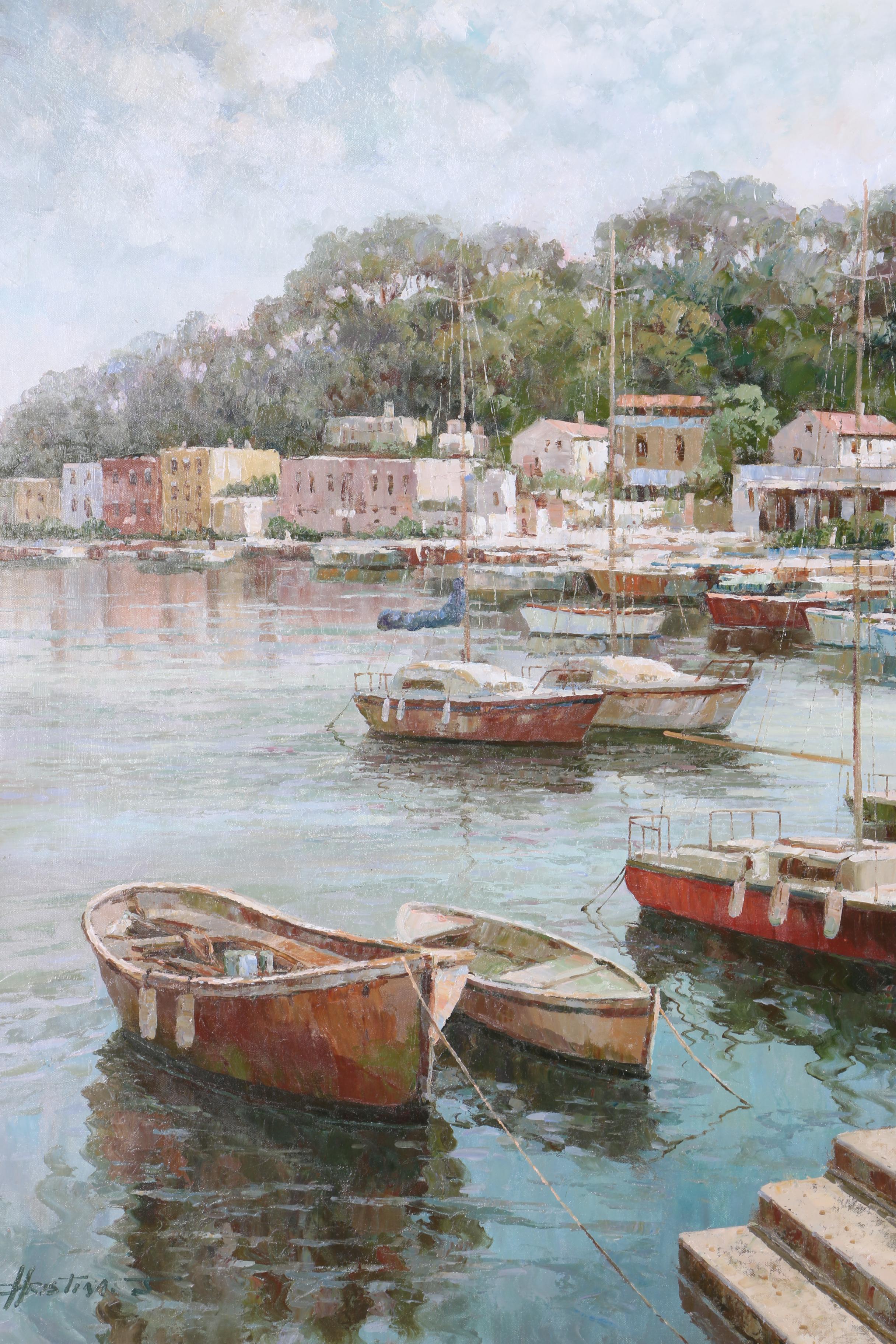 Oil Painting on Canvas of Marina