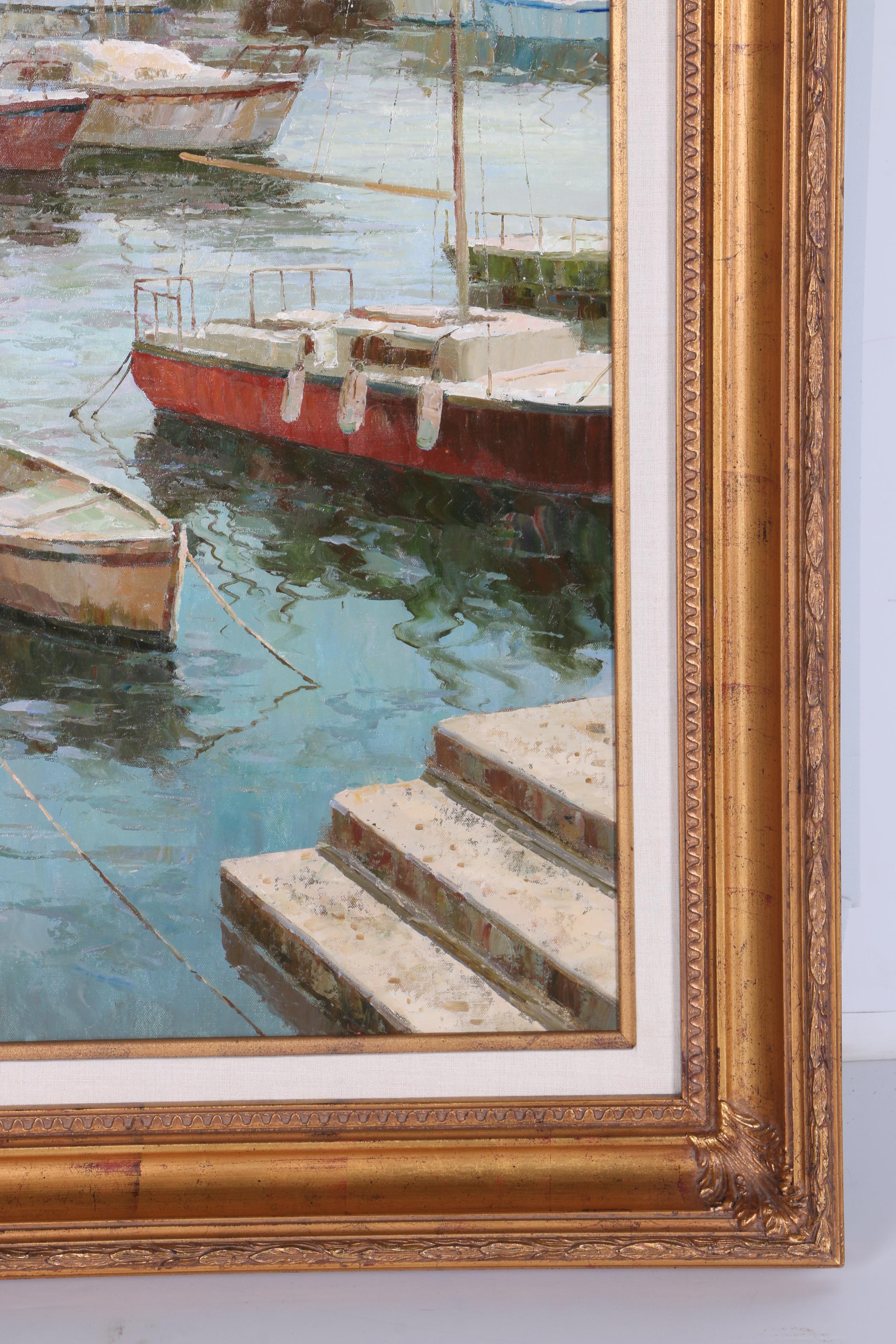 Oil Painting on Canvas of Marina