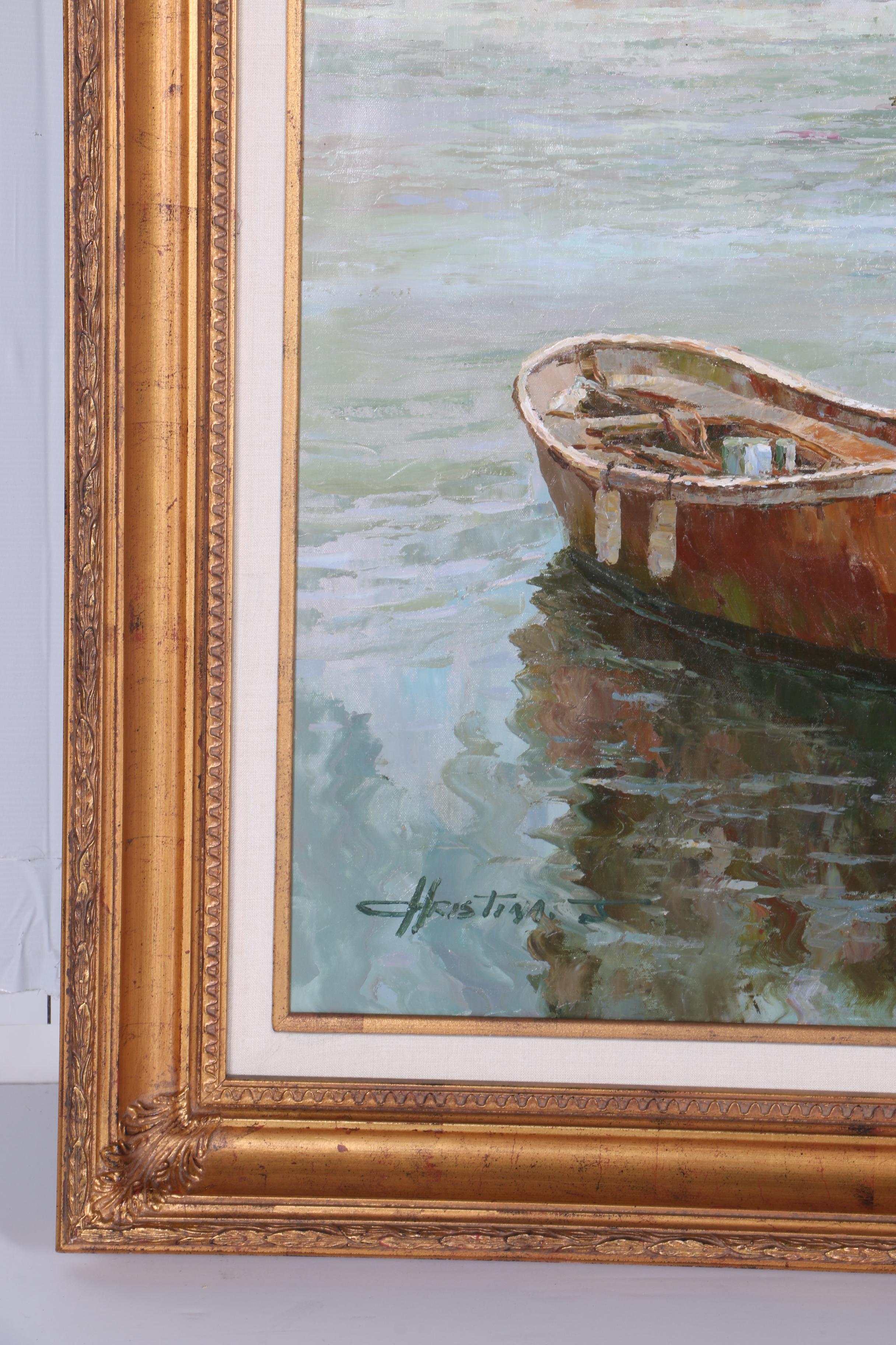 Oil Painting on Canvas of Marina