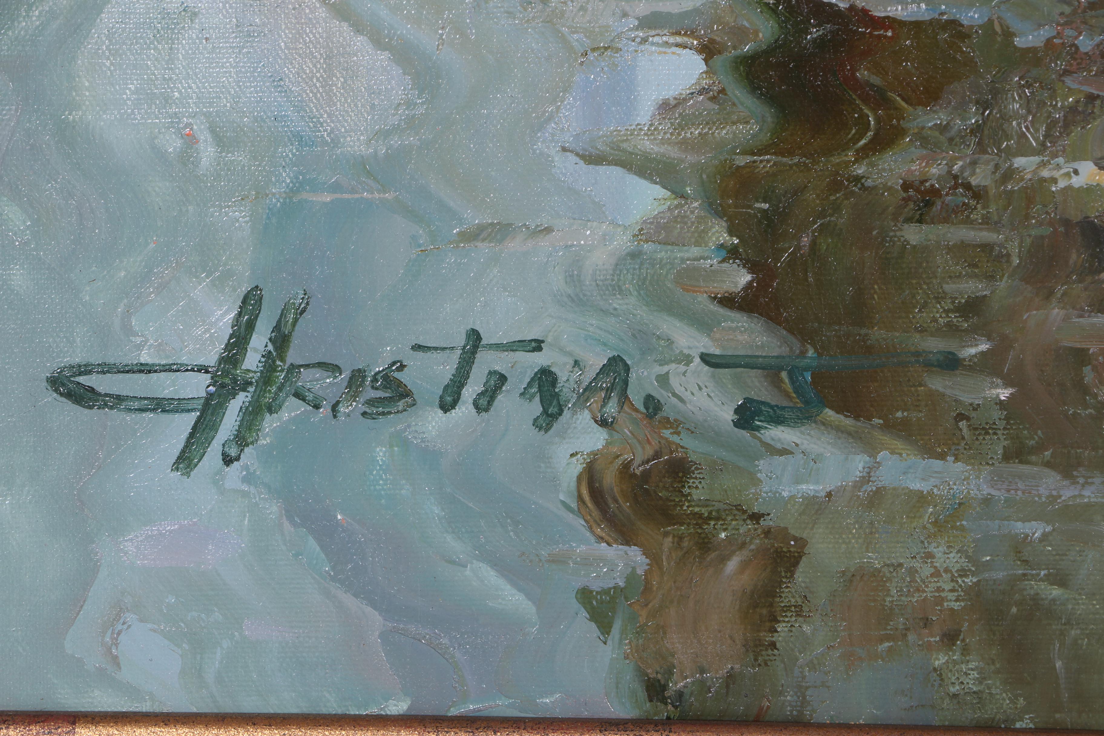 Oil Painting on Canvas of Marina