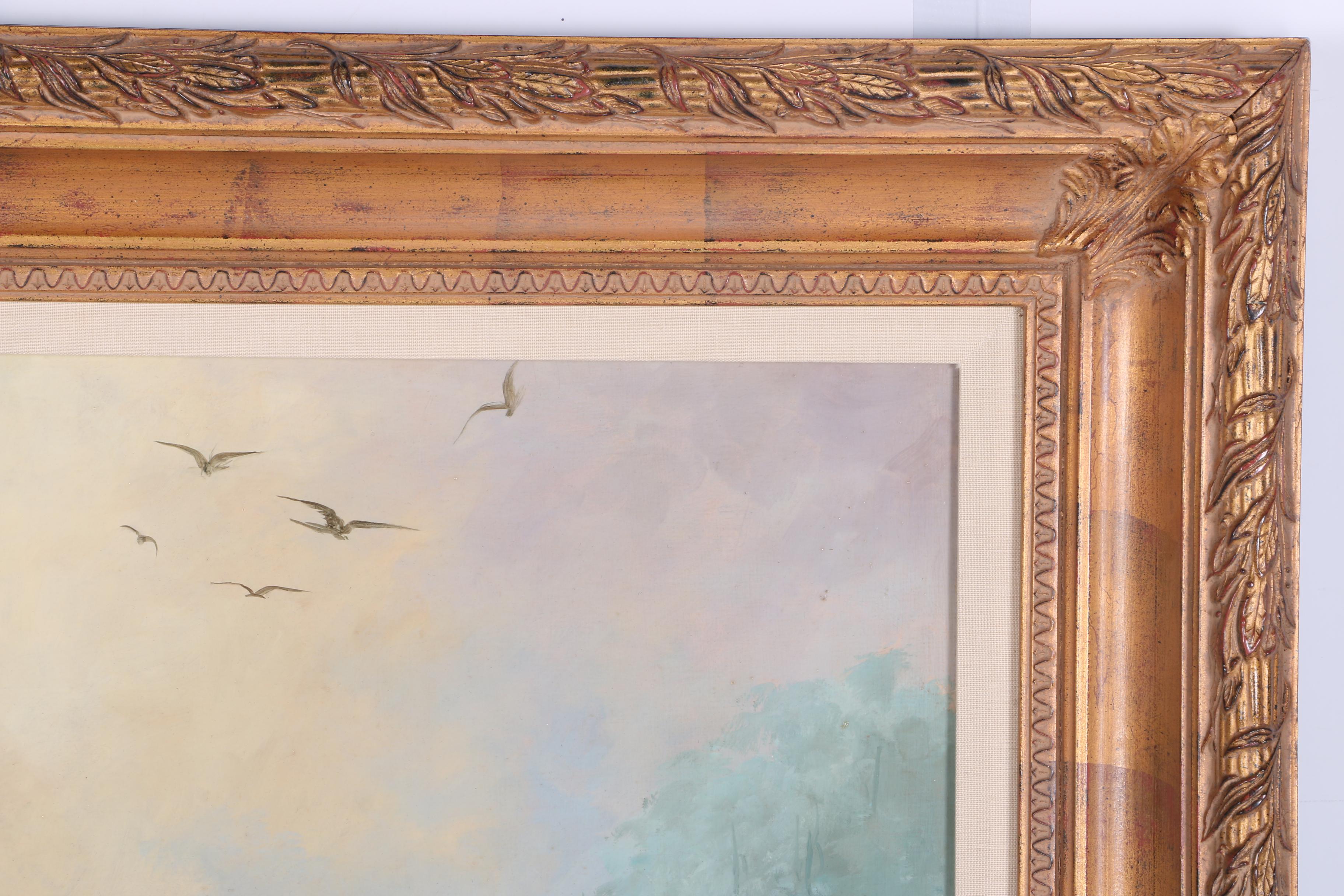 Jeannine Albert Oil Painting on Canvas of Exotic Birds