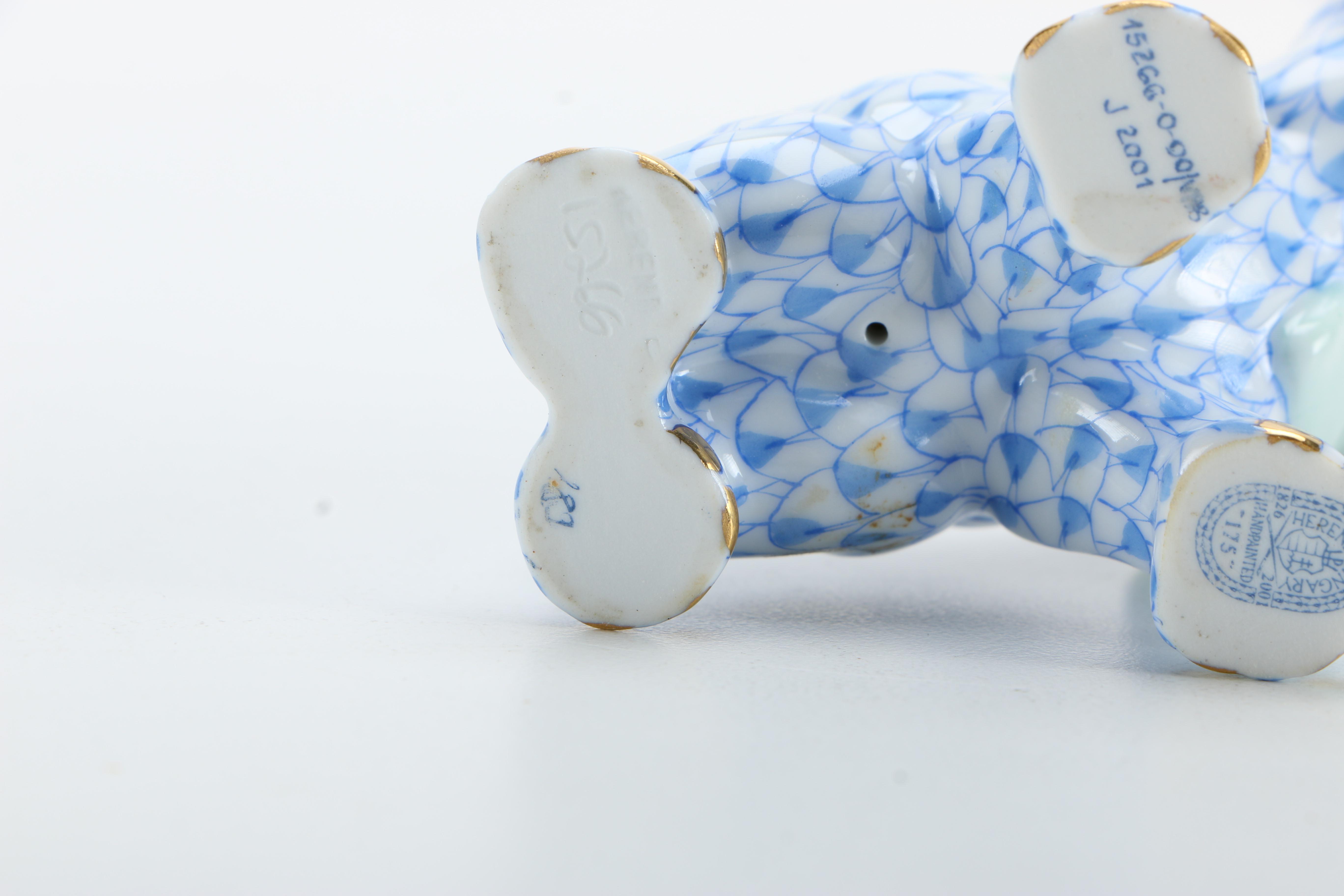 Herend Hand-Painted Elephant Figurine