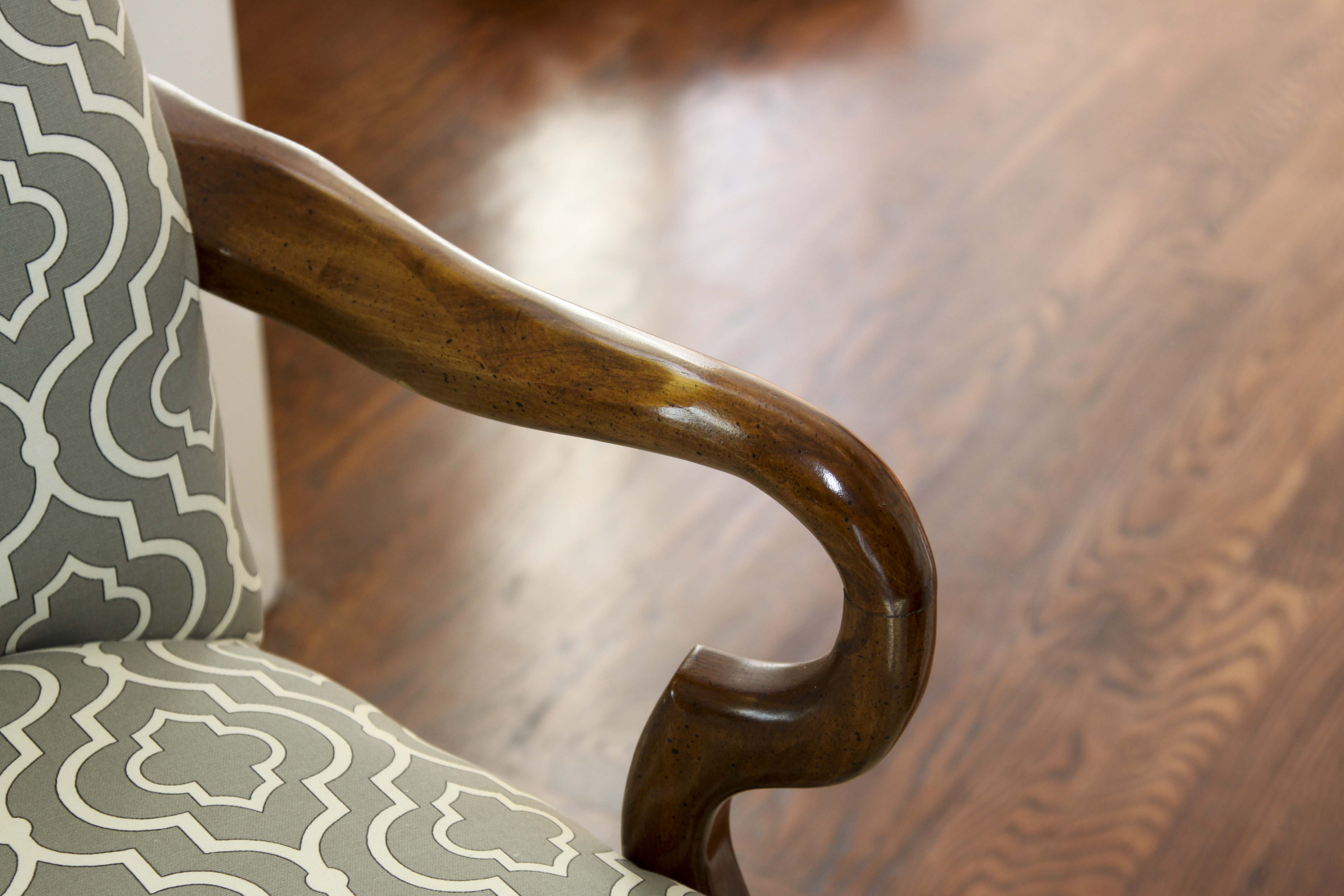 Queen Anne Style Arm Chair