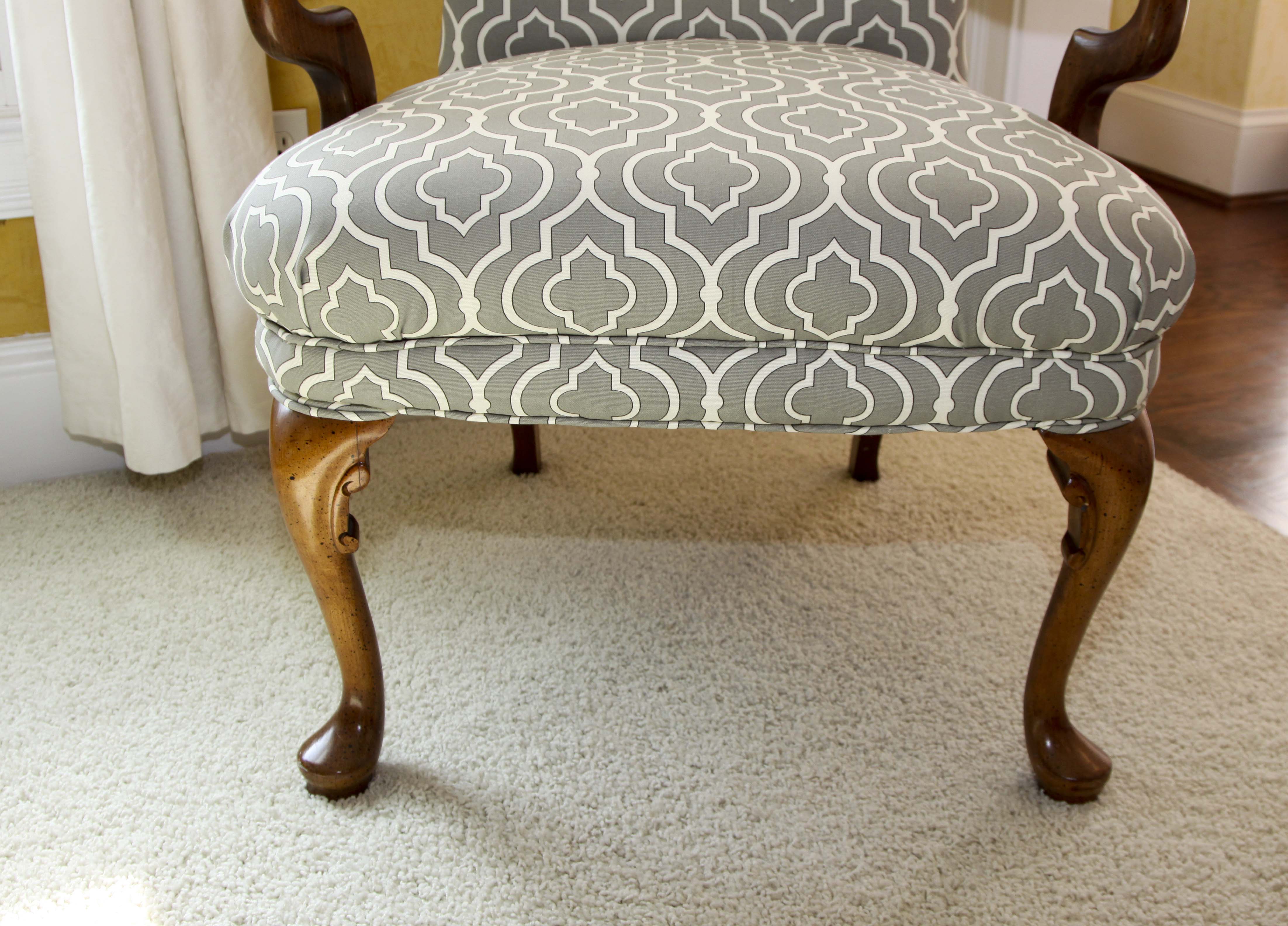 Queen Anne Style Arm Chair