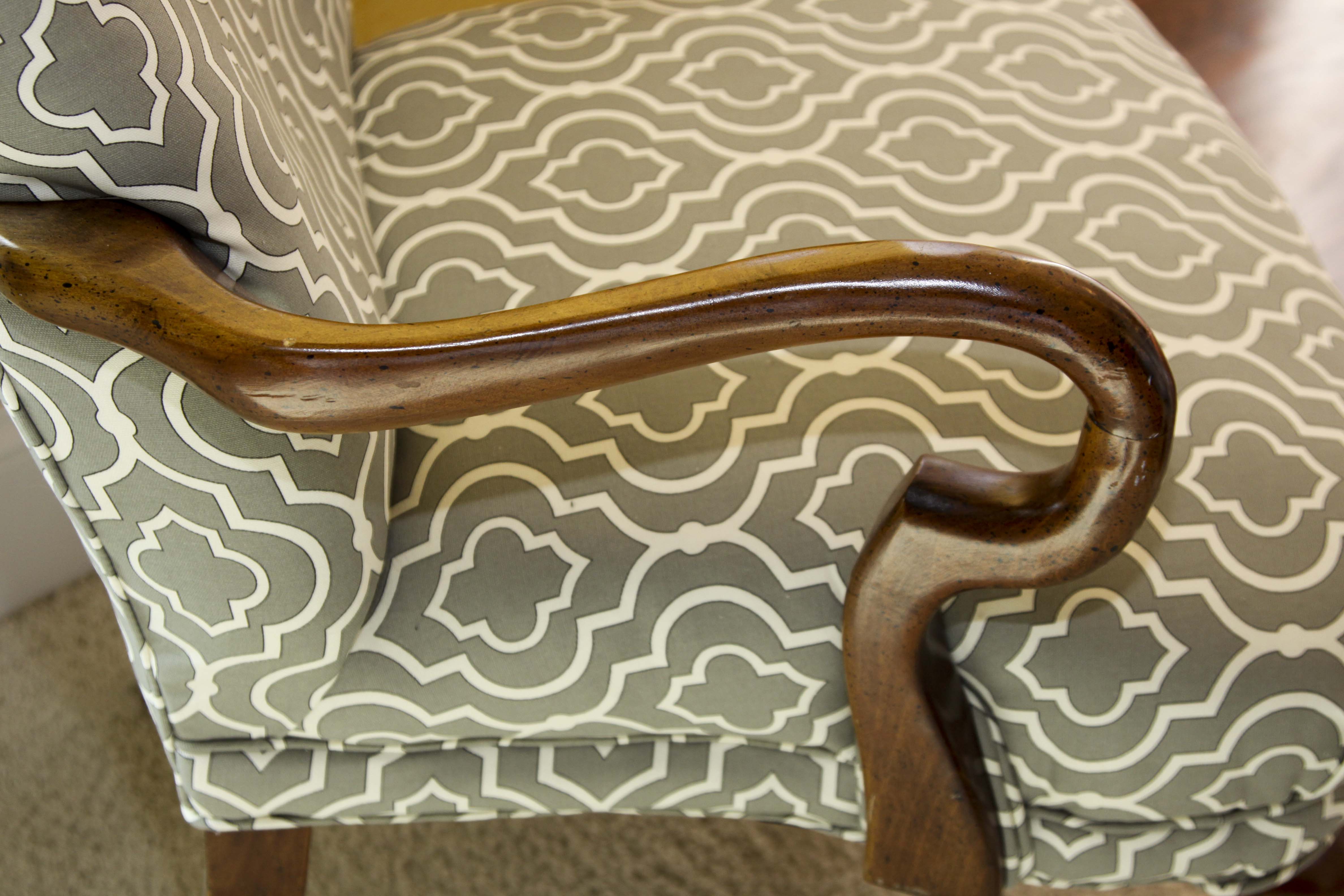 Queen Anne Style Arm Chair