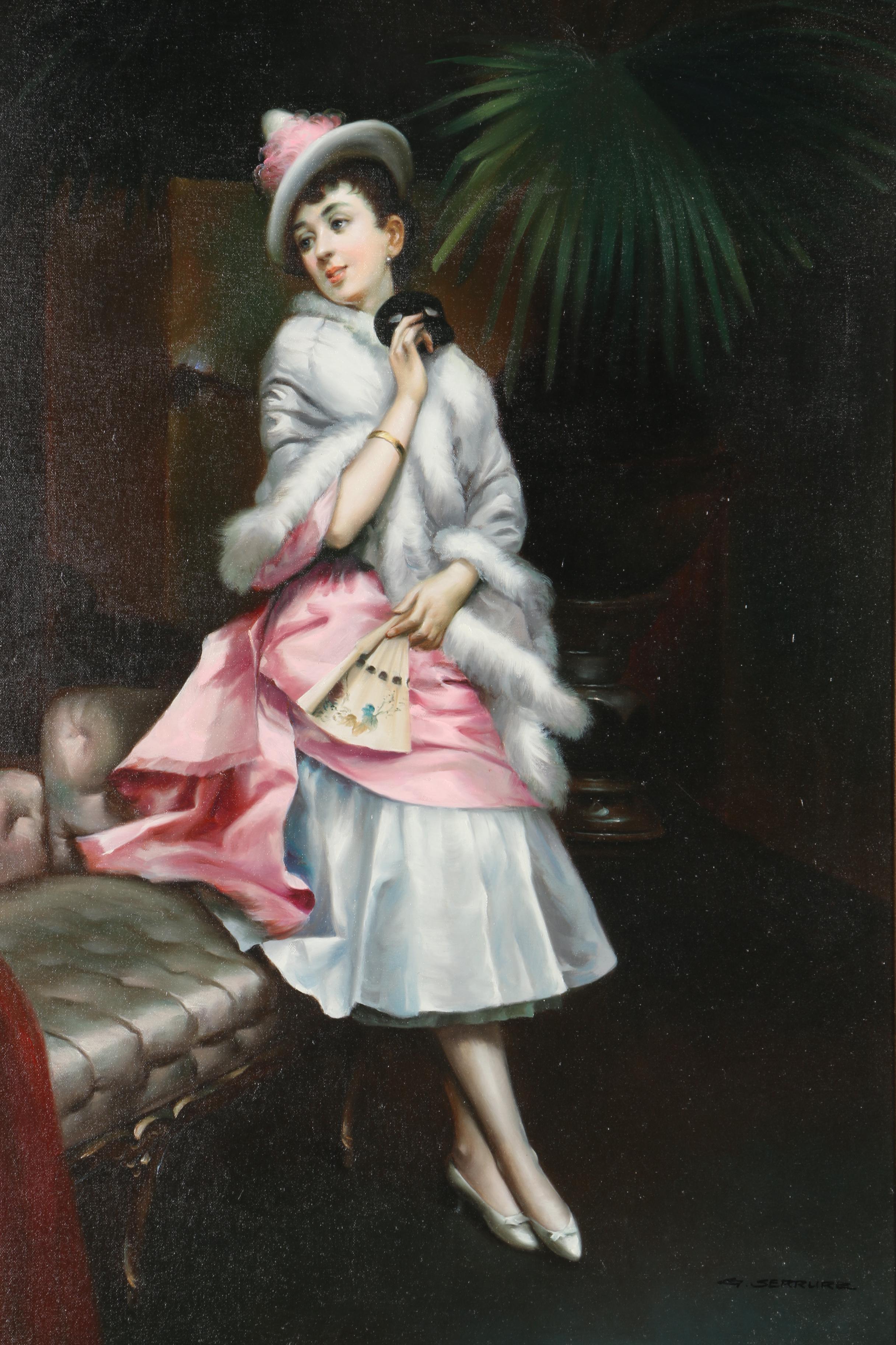 G. Serrure Oil Painting on Canvas After Raimundo Garreta