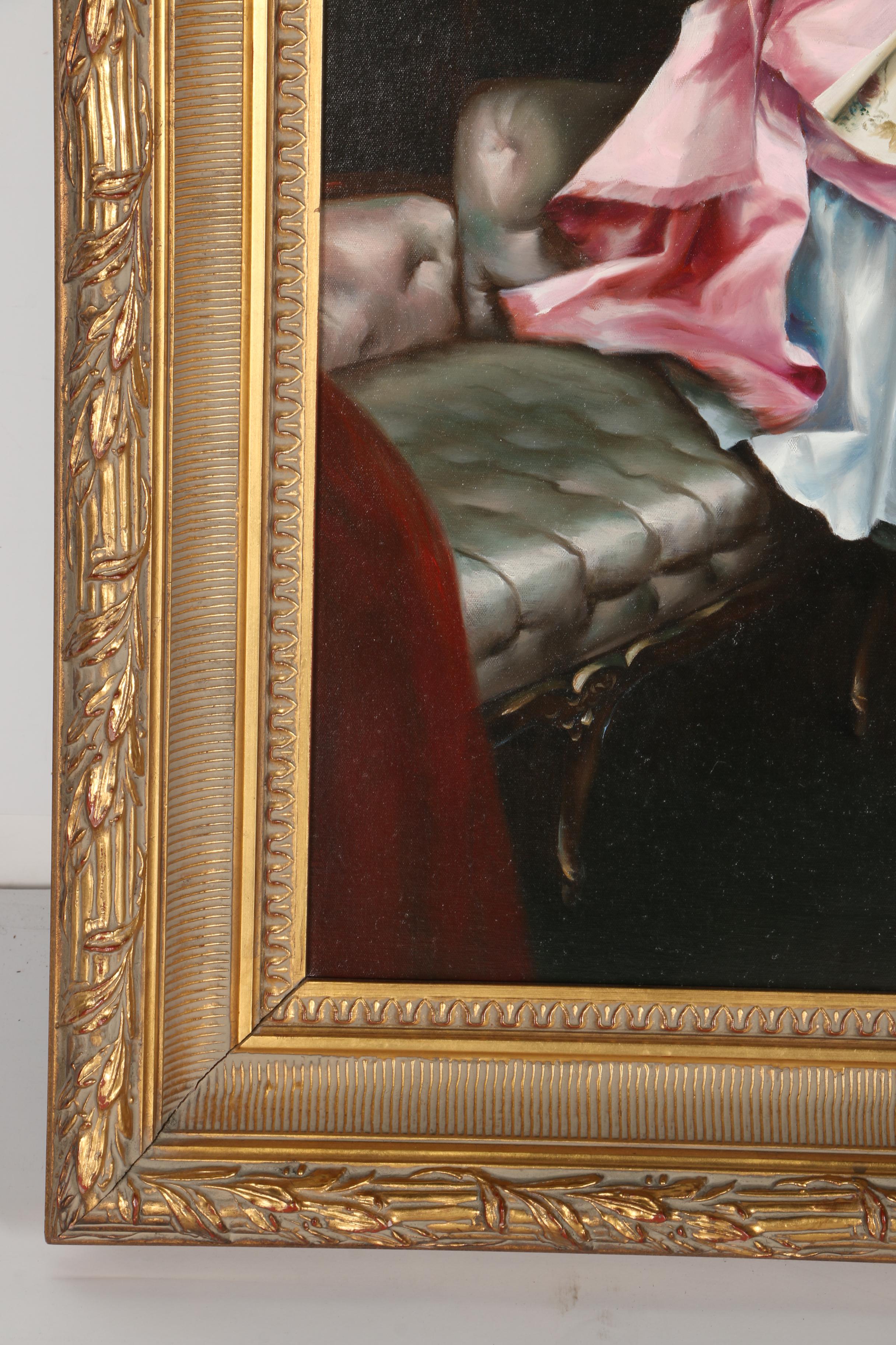 G. Serrure Oil Painting on Canvas After Raimundo Garreta