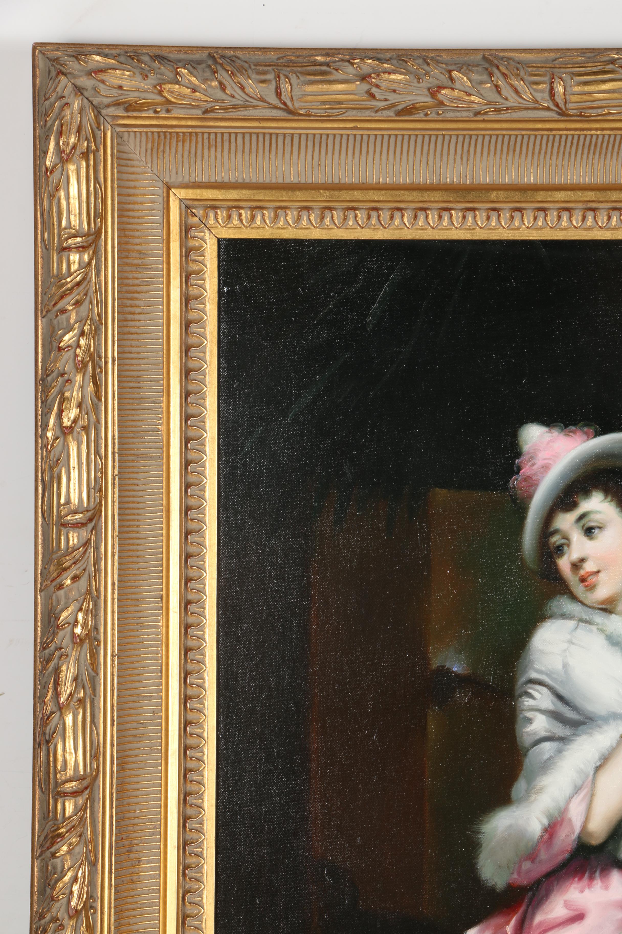 G. Serrure Oil Painting on Canvas After Raimundo Garreta