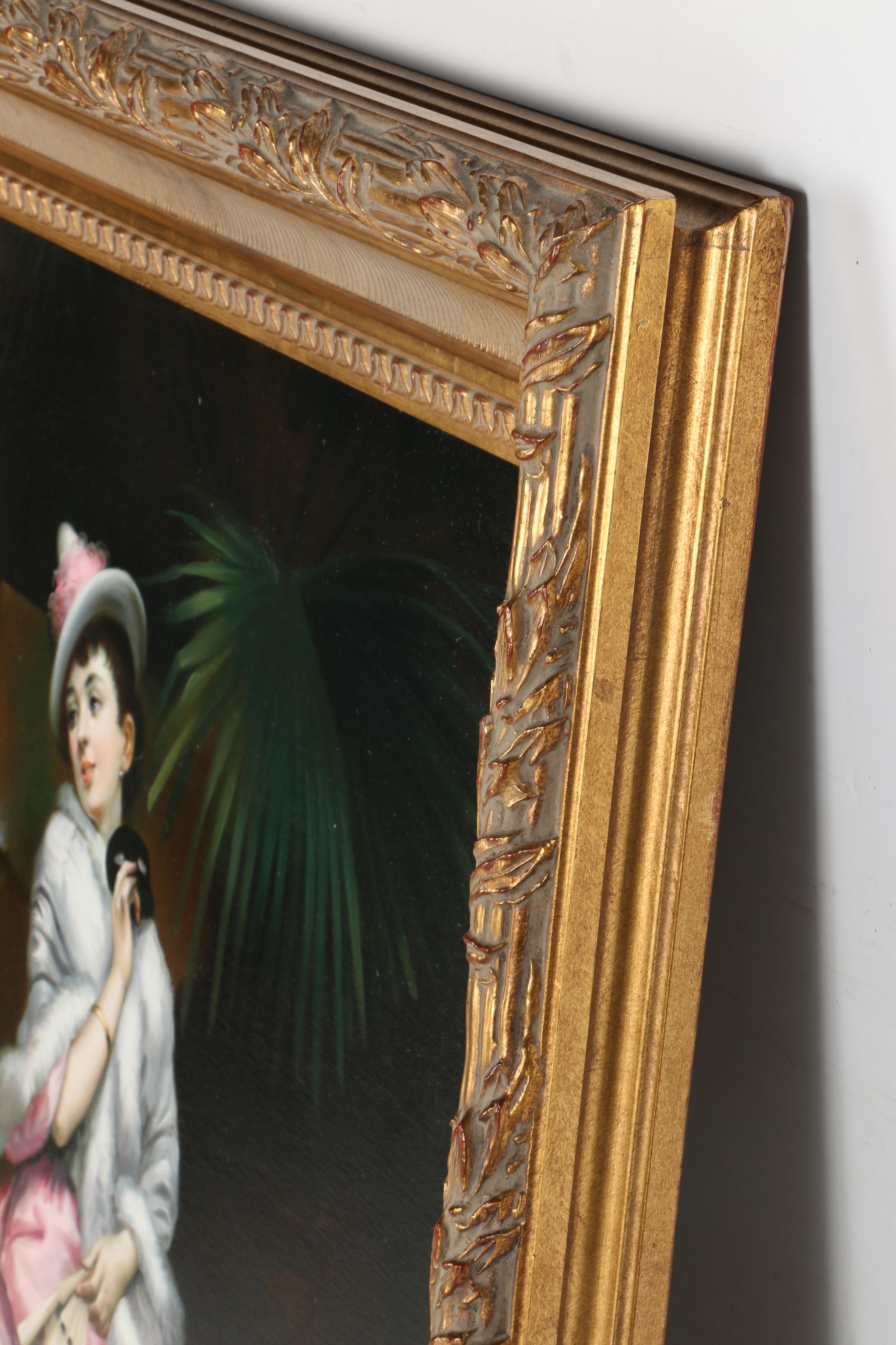 G. Serrure Oil Painting on Canvas After Raimundo Garreta