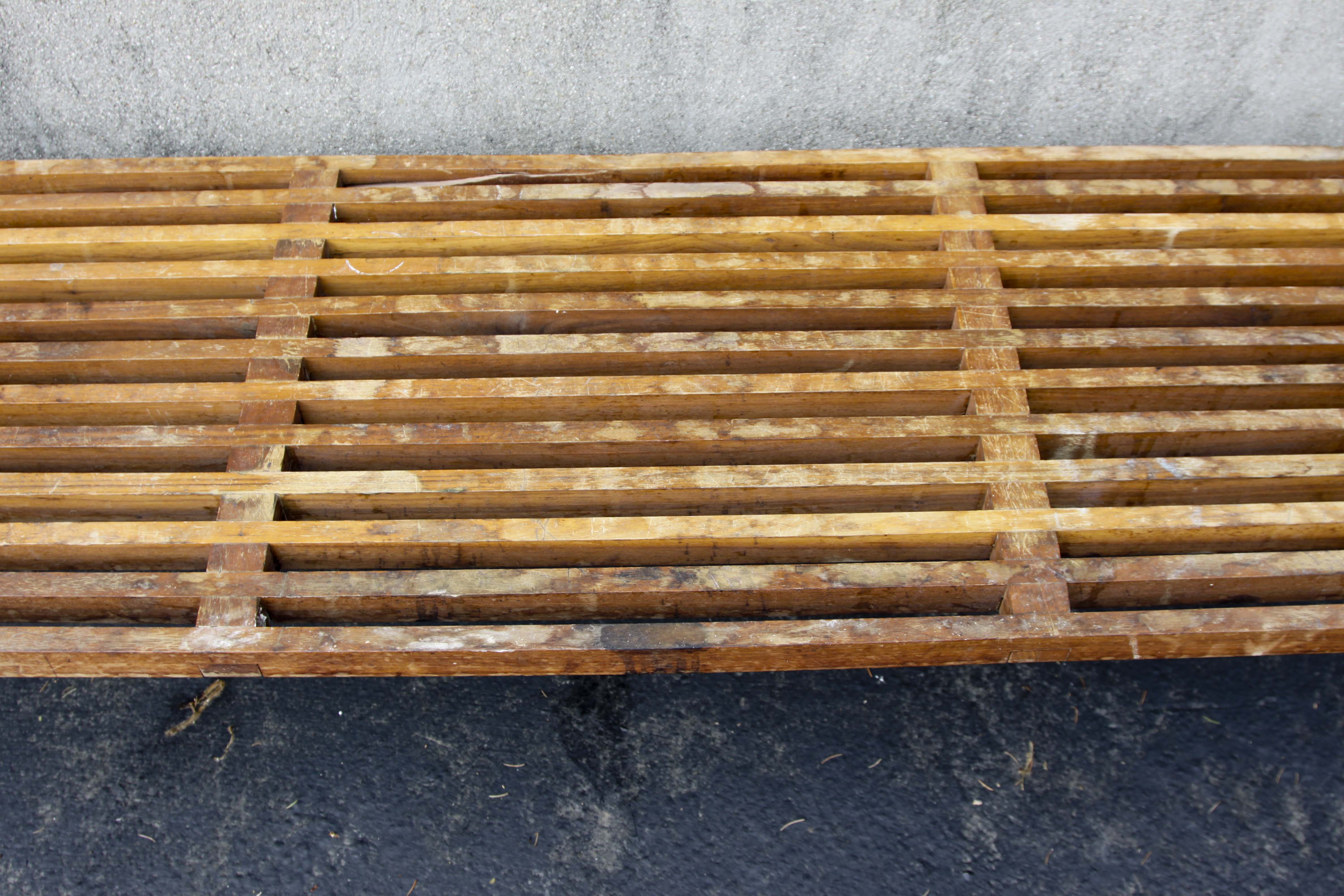 Mid Century Modern Teak Bench