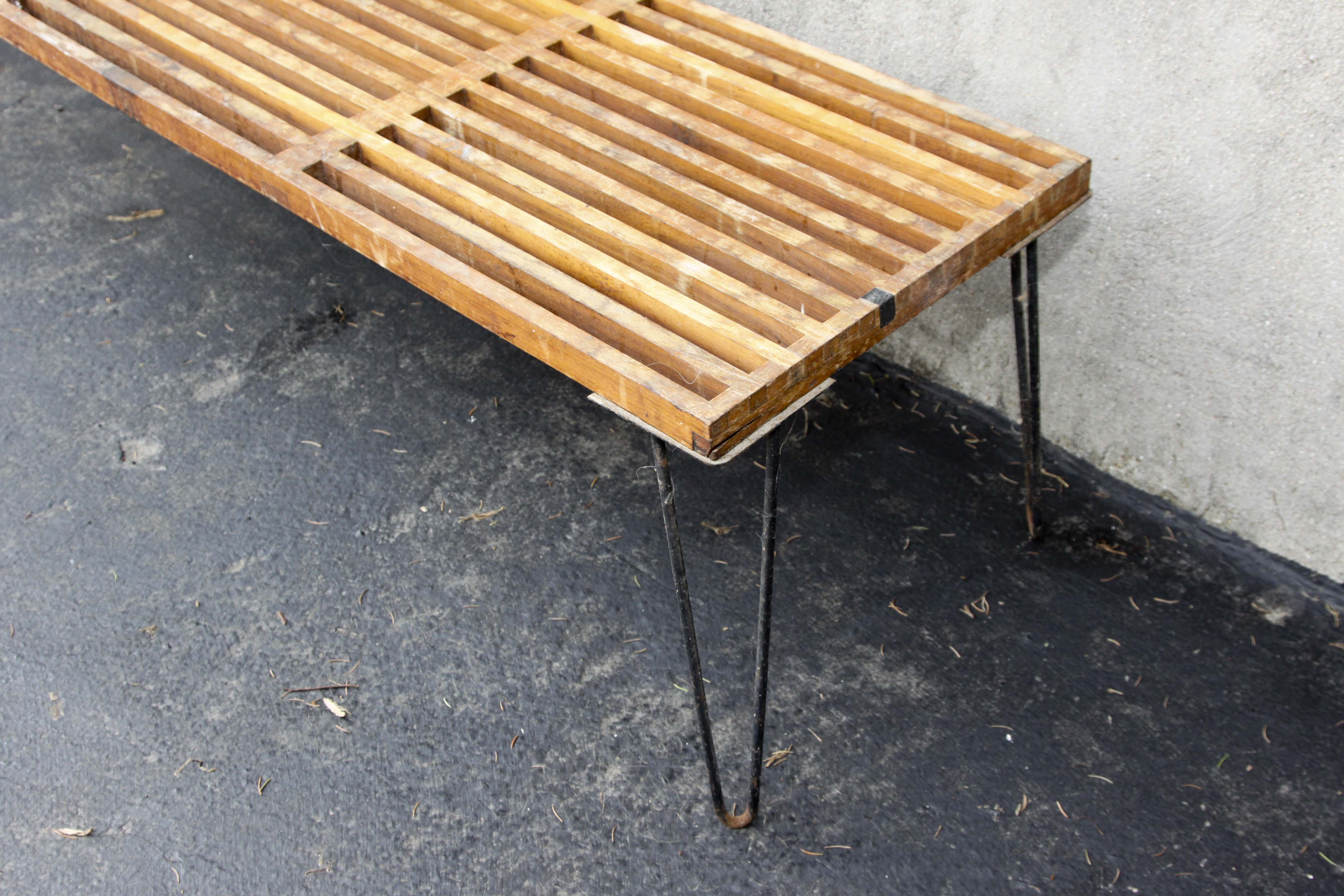 Mid Century Modern Teak Bench