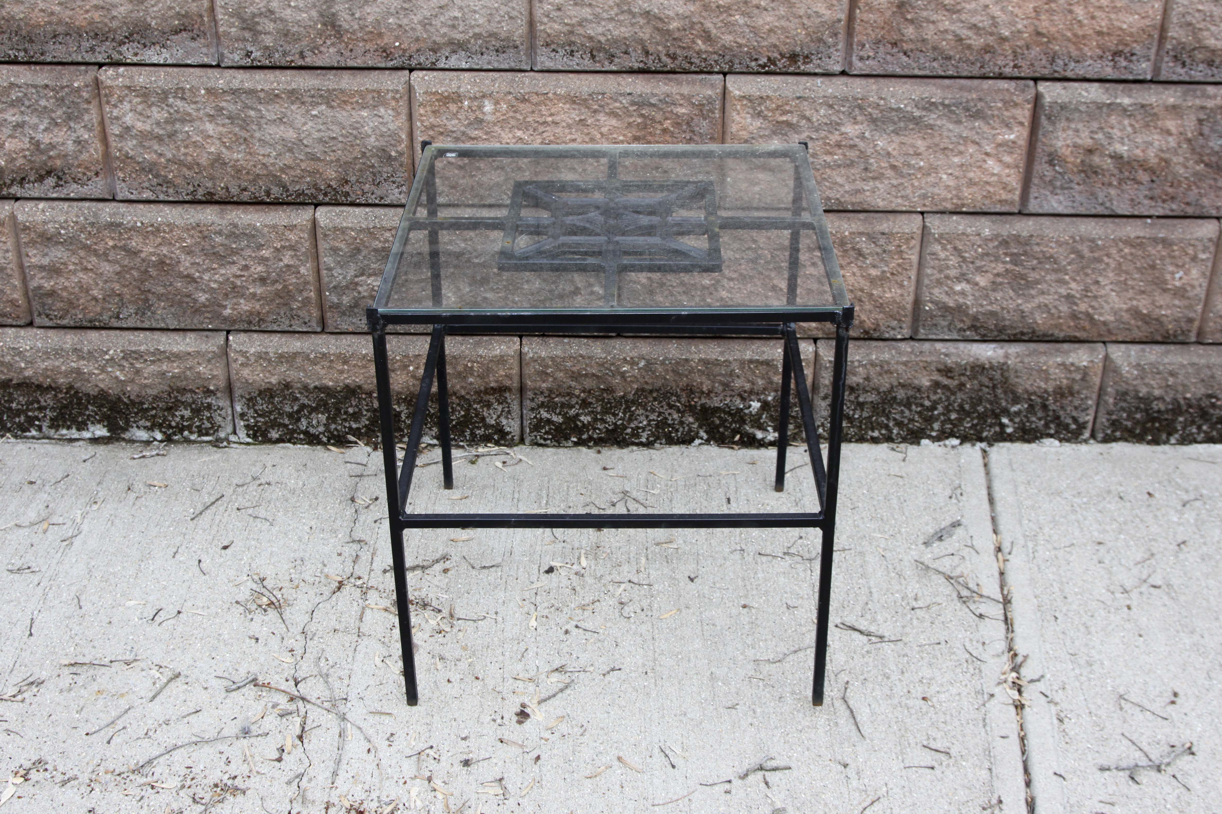Wrought Iron Patio Table and Chair Set