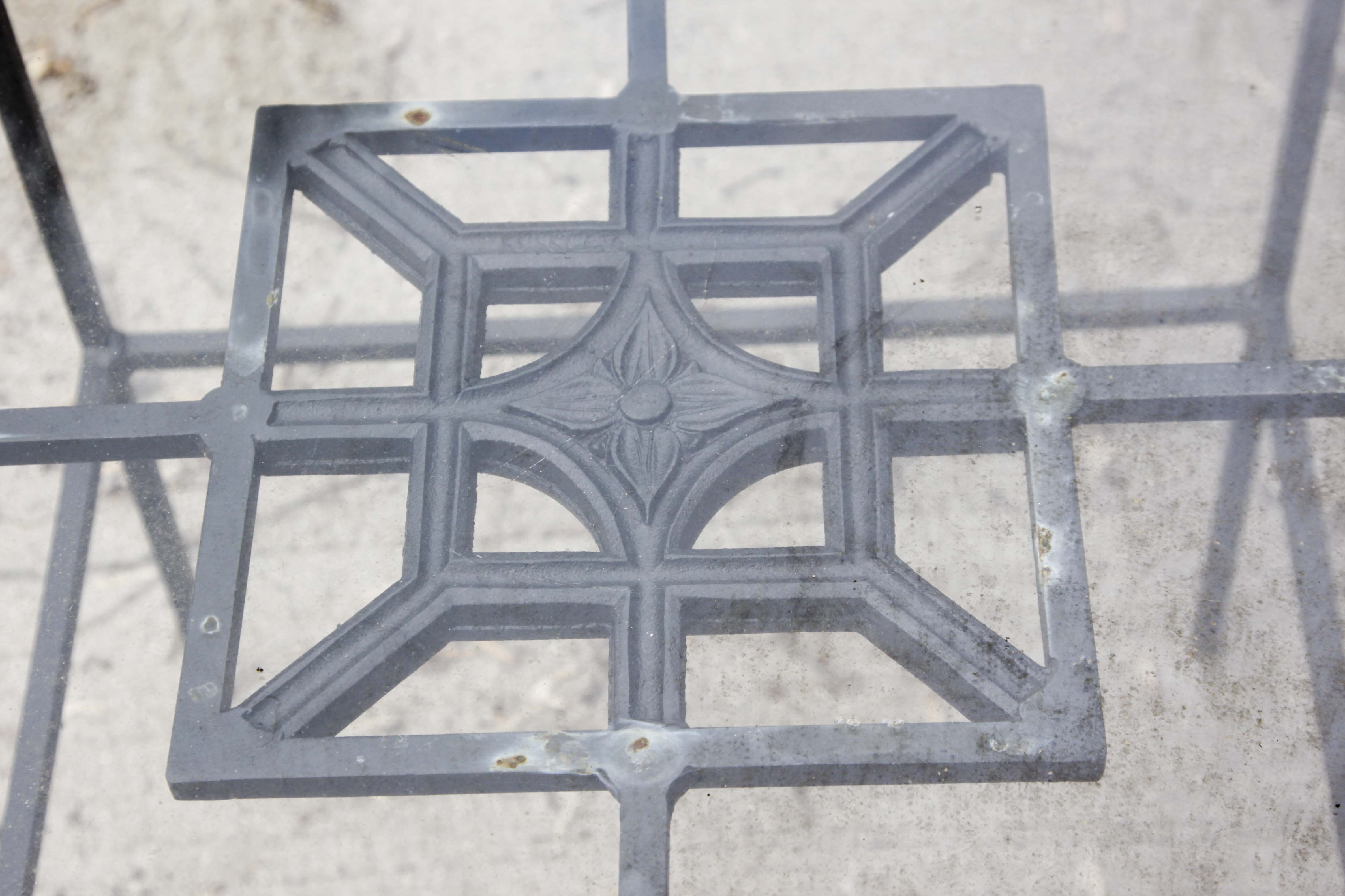 Wrought Iron Patio Table and Chair Set