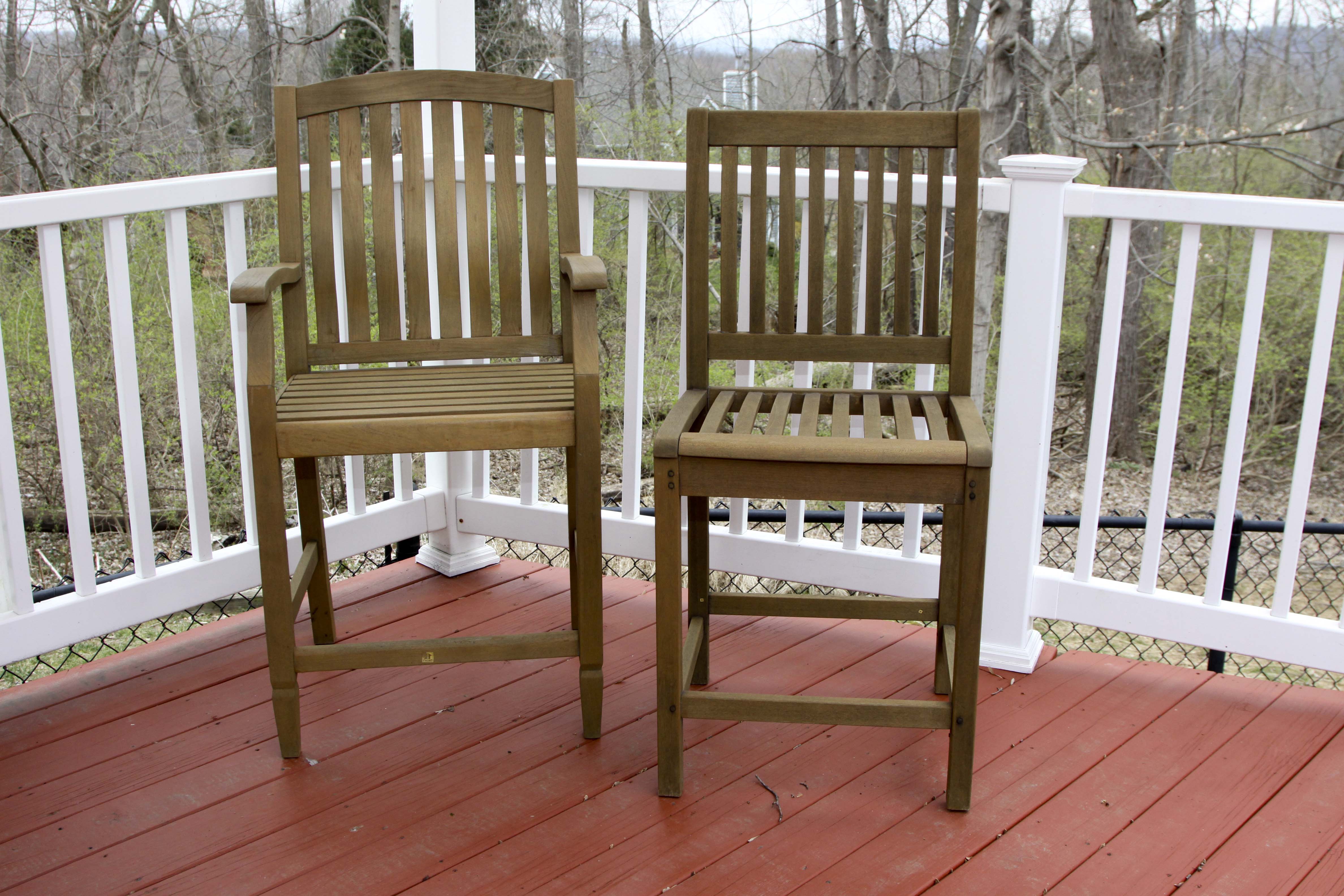 Teak Patio Table and Chairs Set