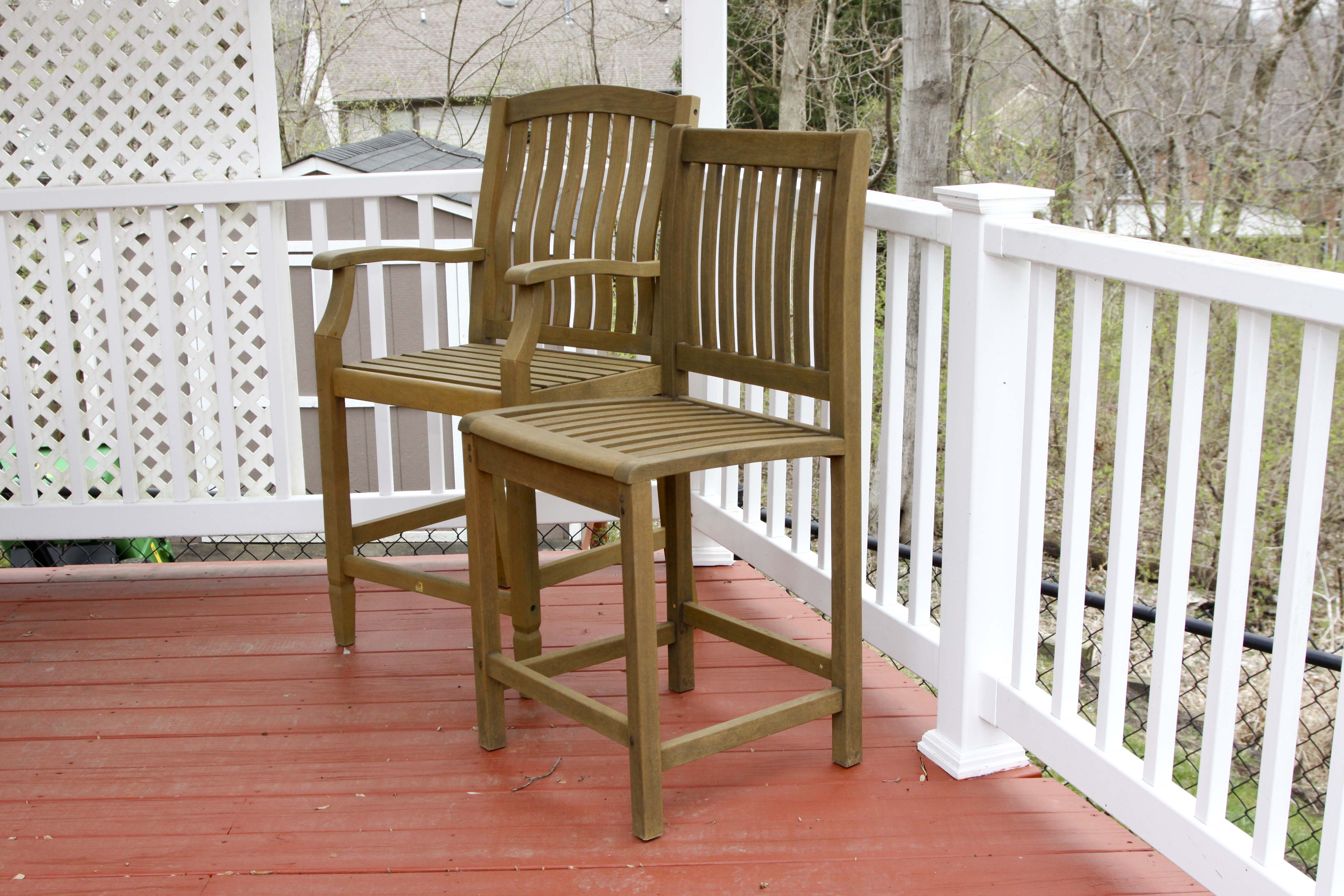 Teak Patio Table and Chairs Set