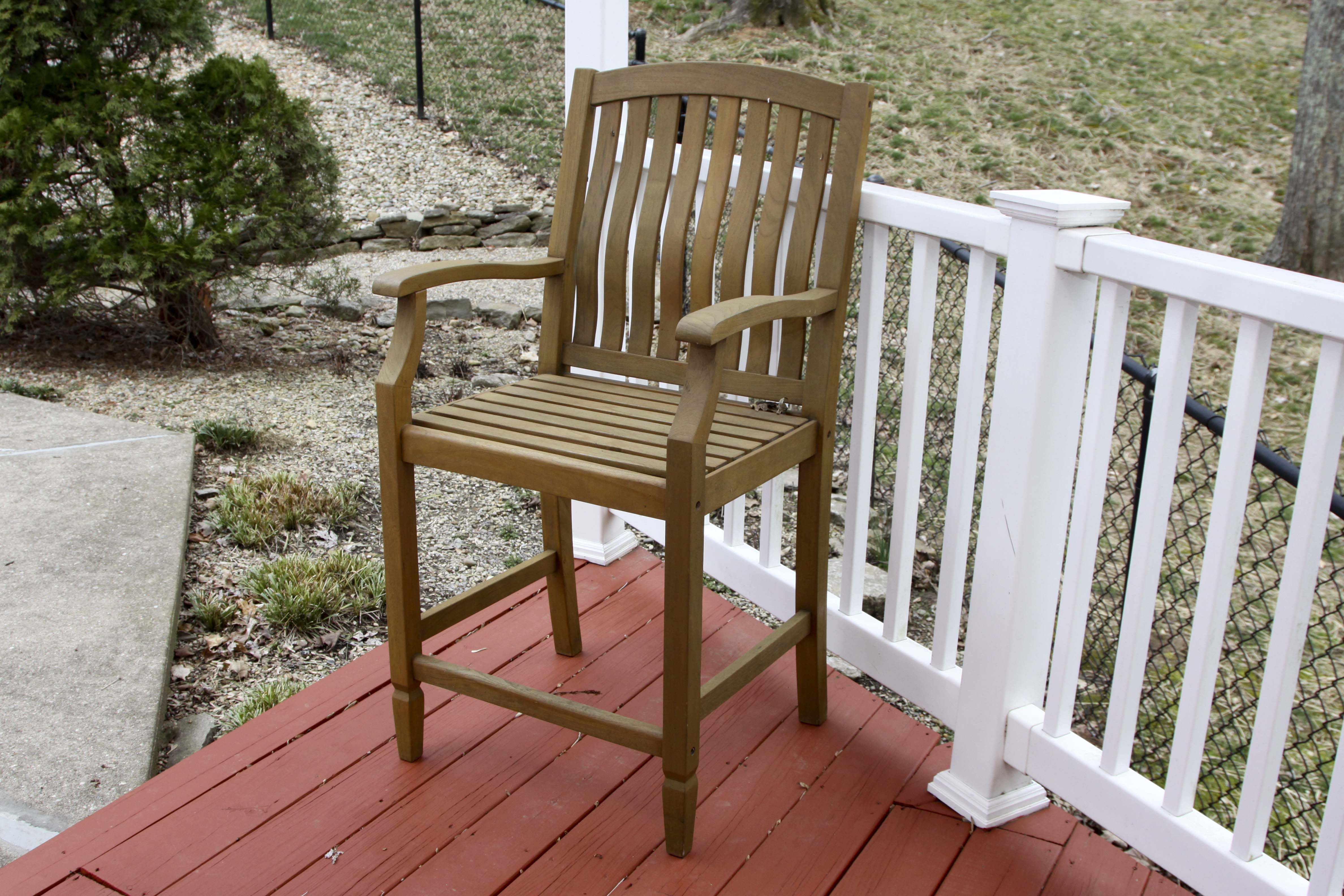 Teak Patio Table and Chairs Set