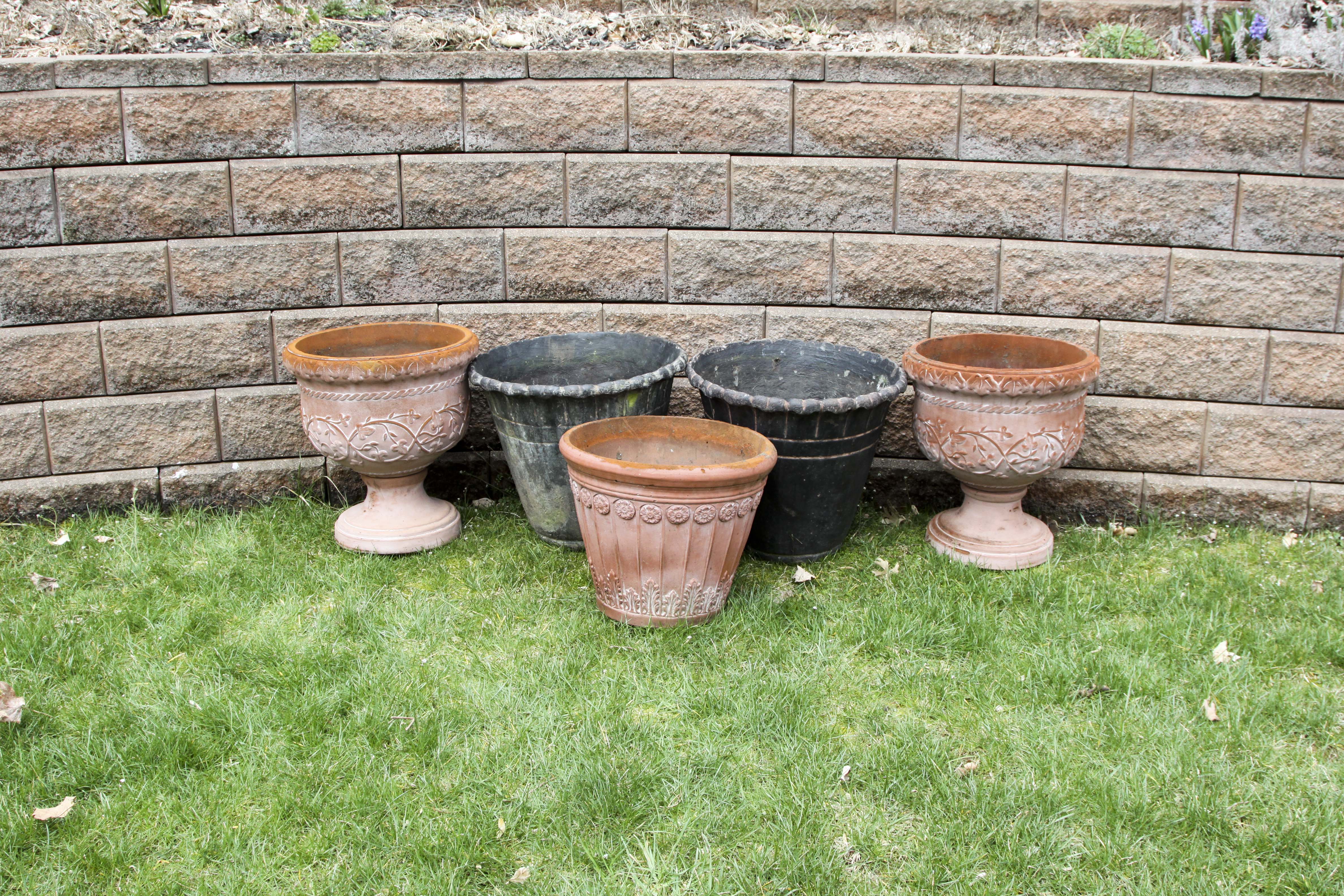 A Group of Outdoor Planters