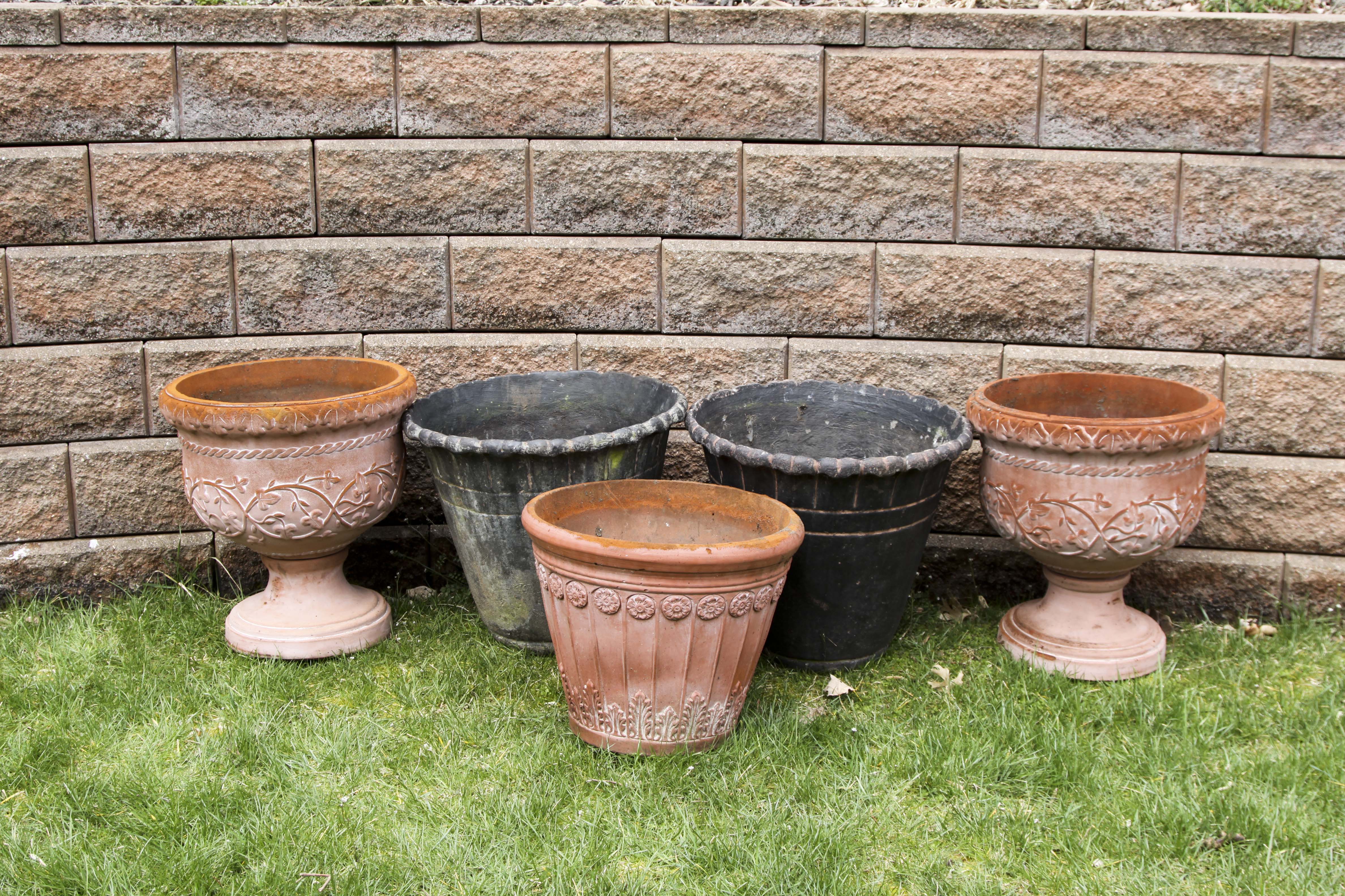 A Group of Outdoor Planters
