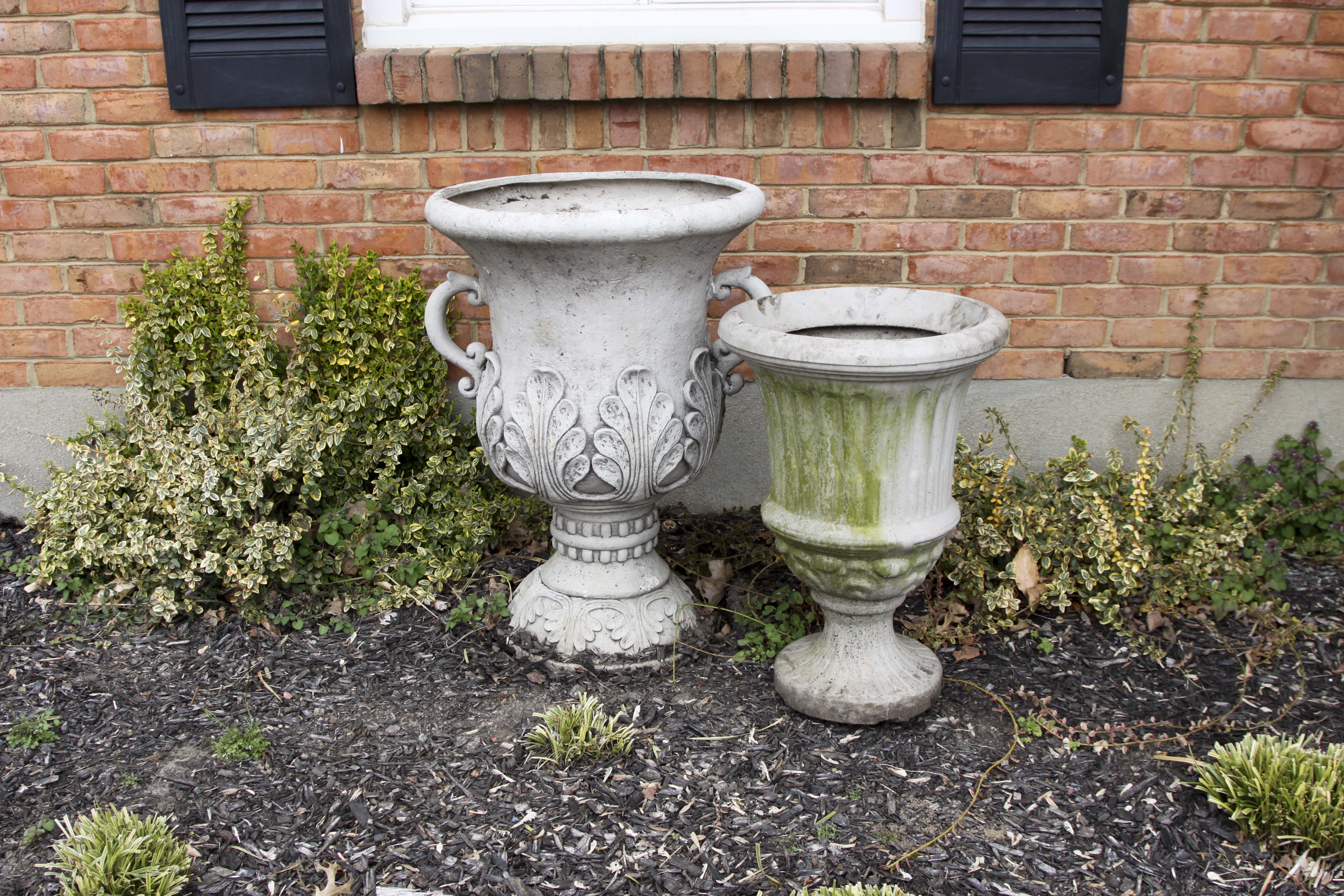 A Pair of Urn Style Planters
