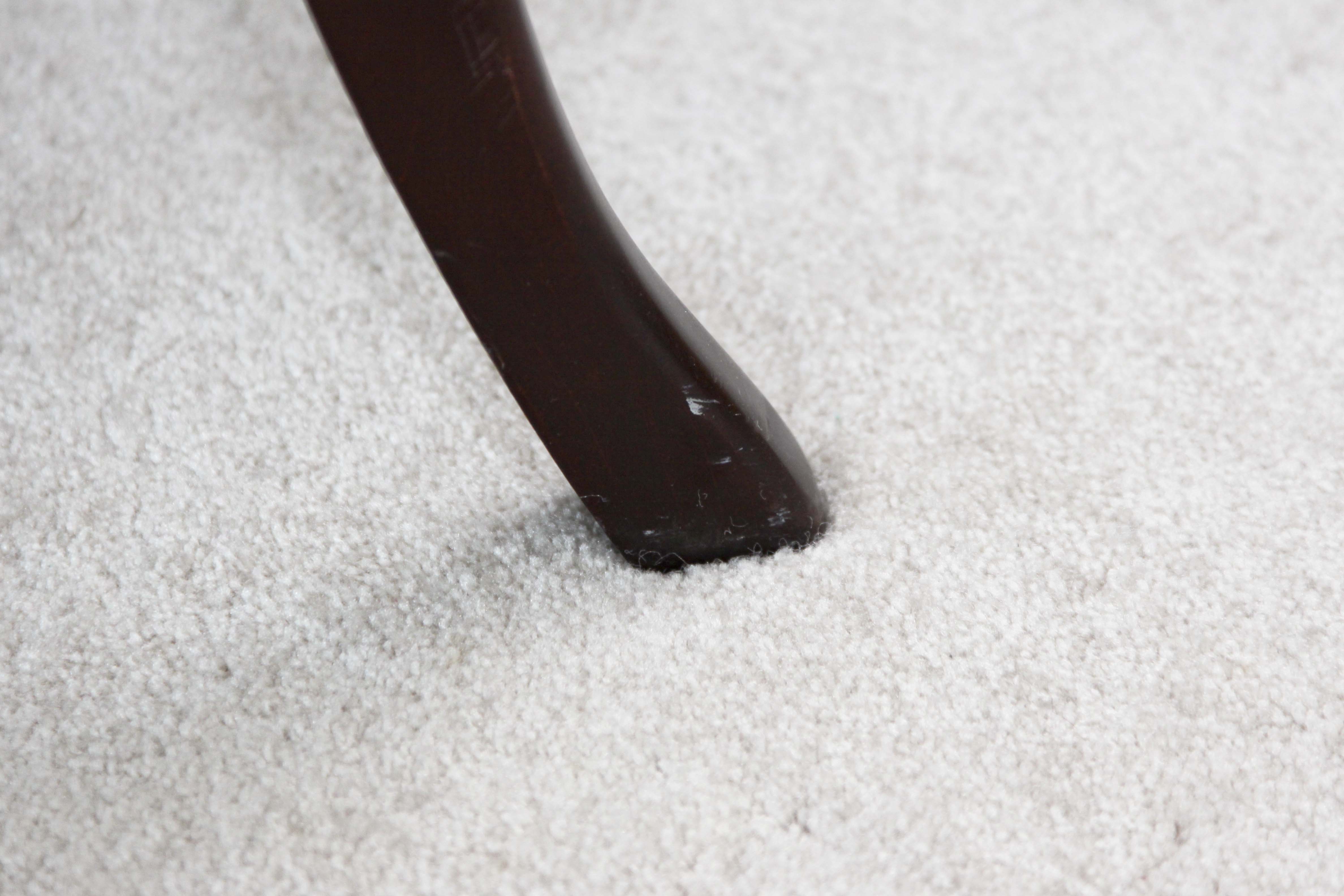 A Pair of Steel Blue Upholstered Tufted Armchairs