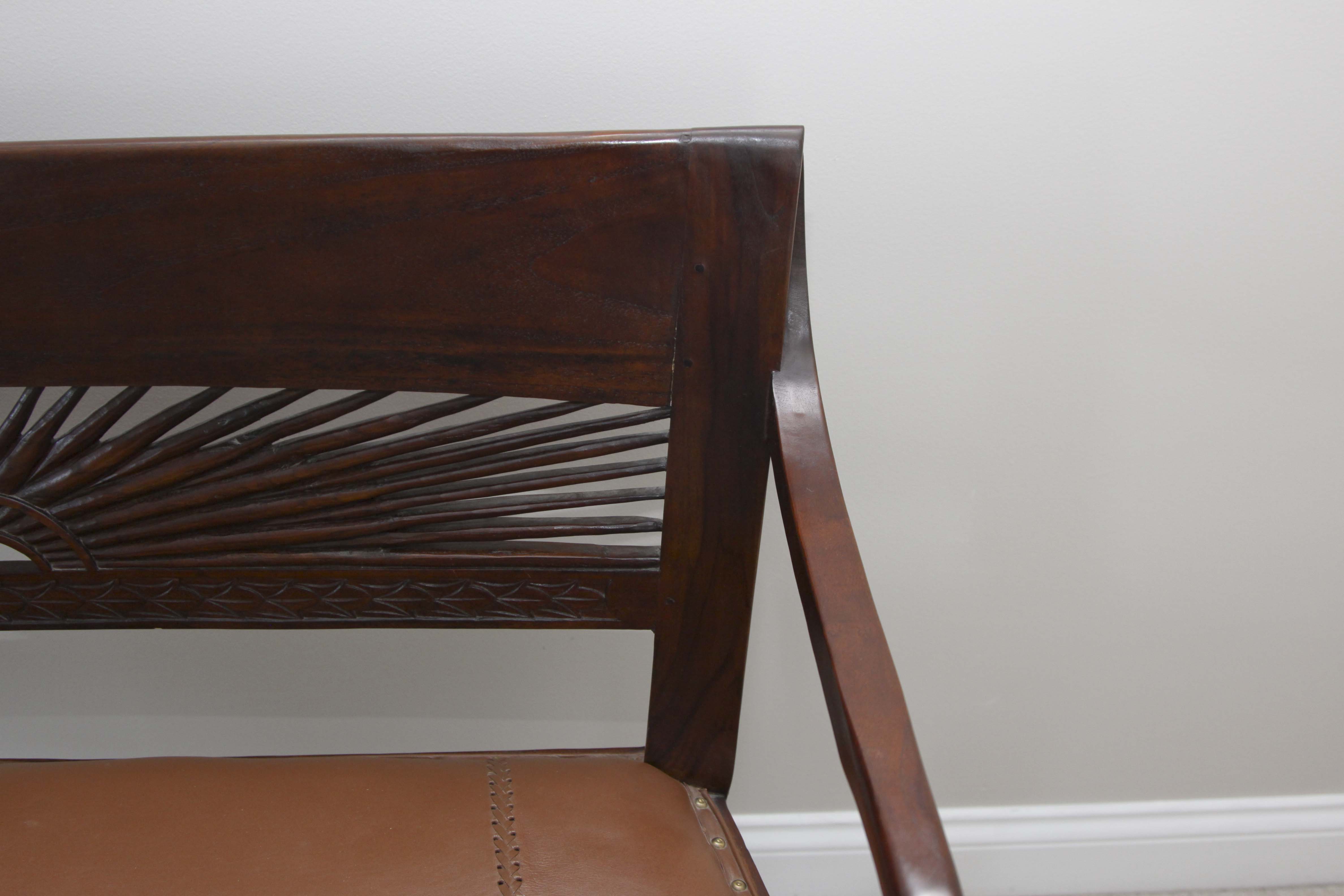 Vintage Edwardian Style Walnut Settee