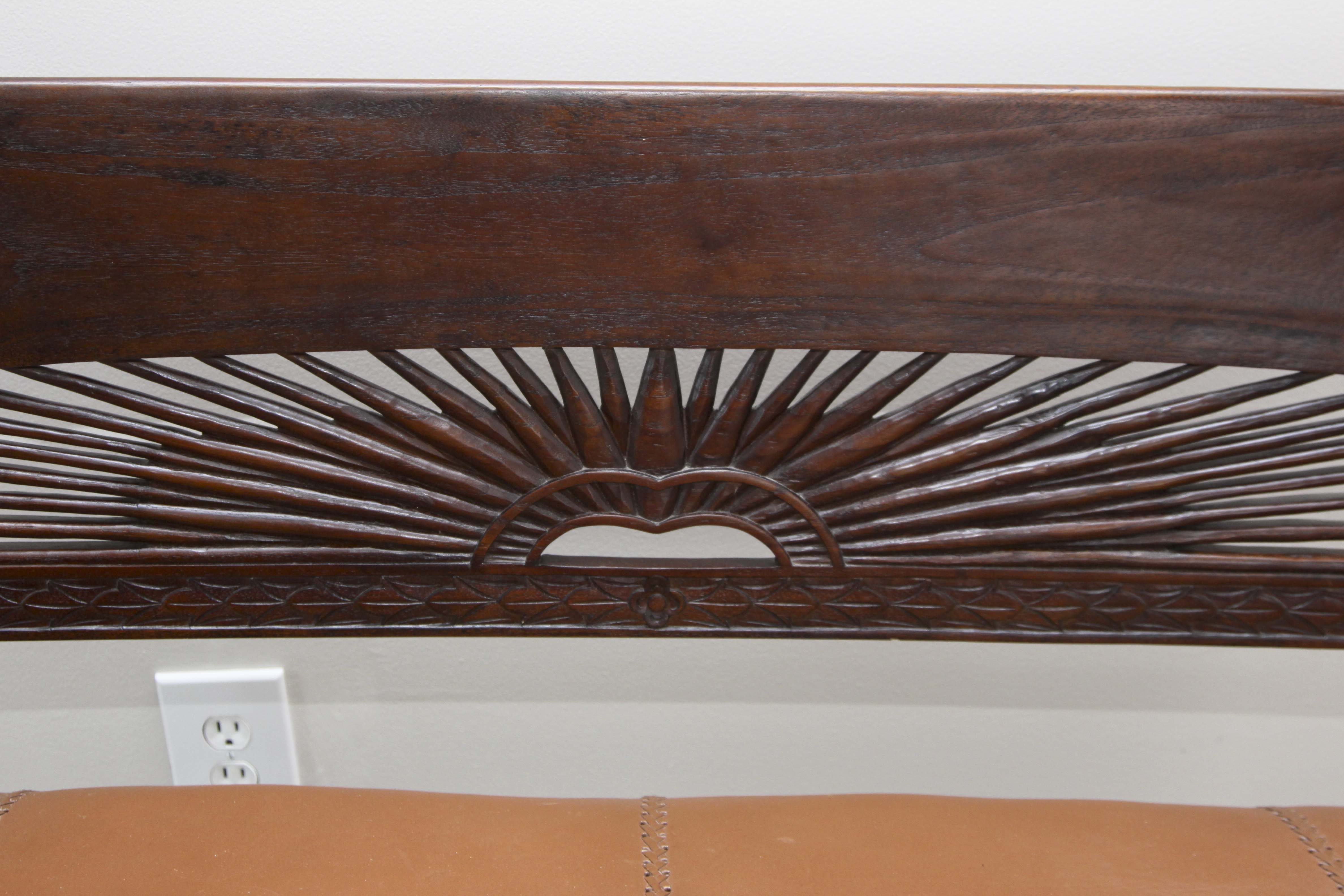 Vintage Edwardian Style Walnut Settee