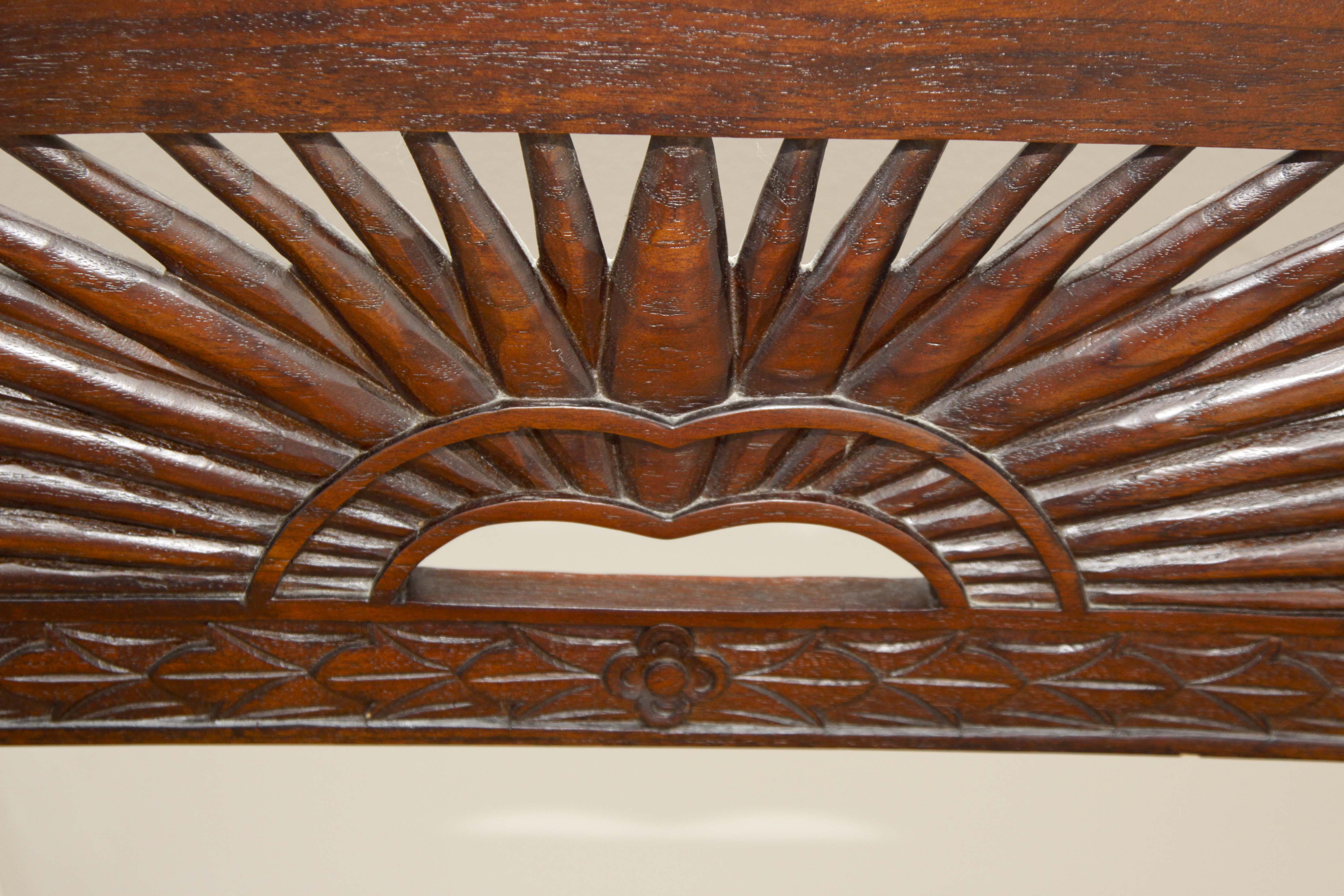 Vintage Edwardian Style Walnut Settee