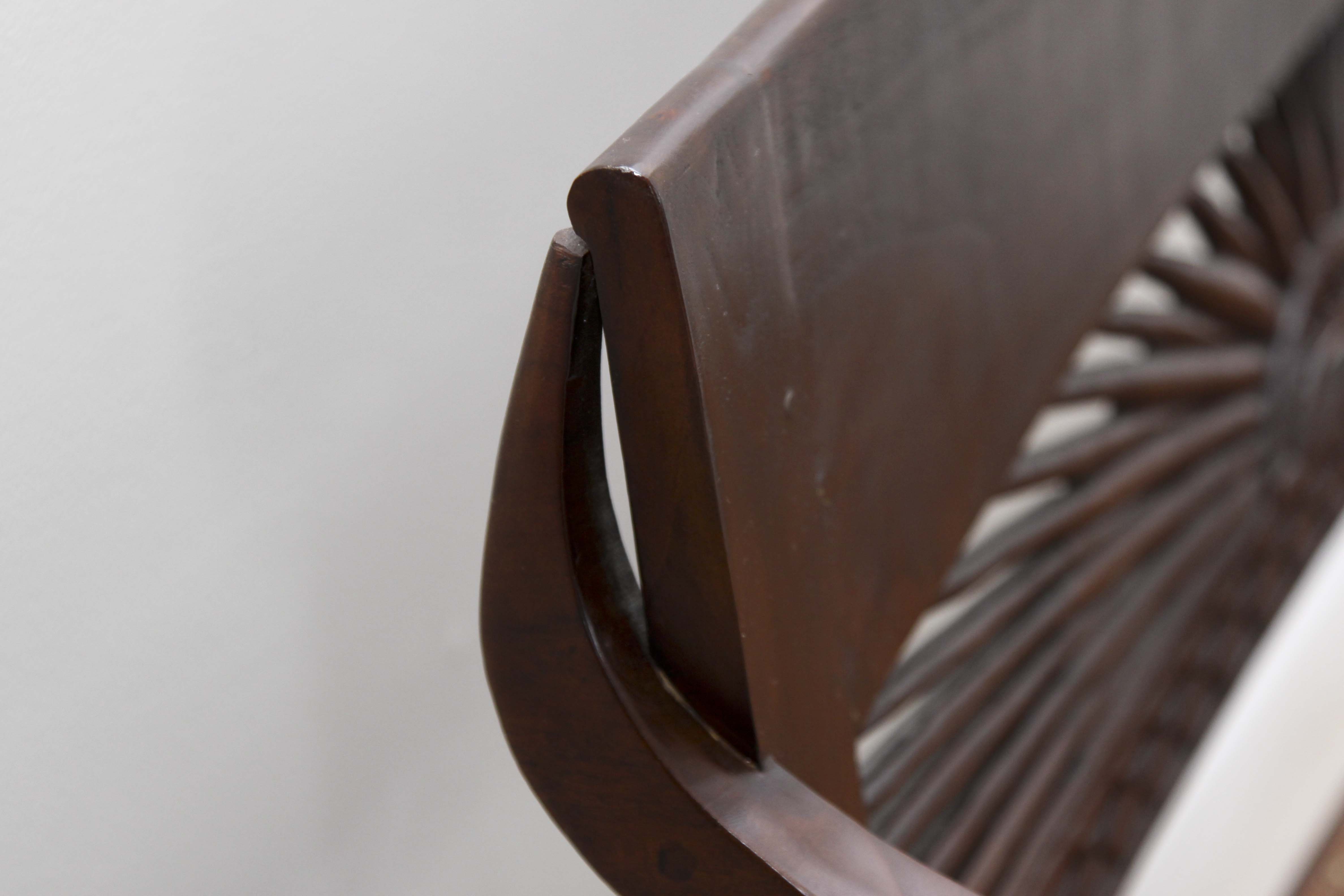 Vintage Edwardian Style Walnut Settee