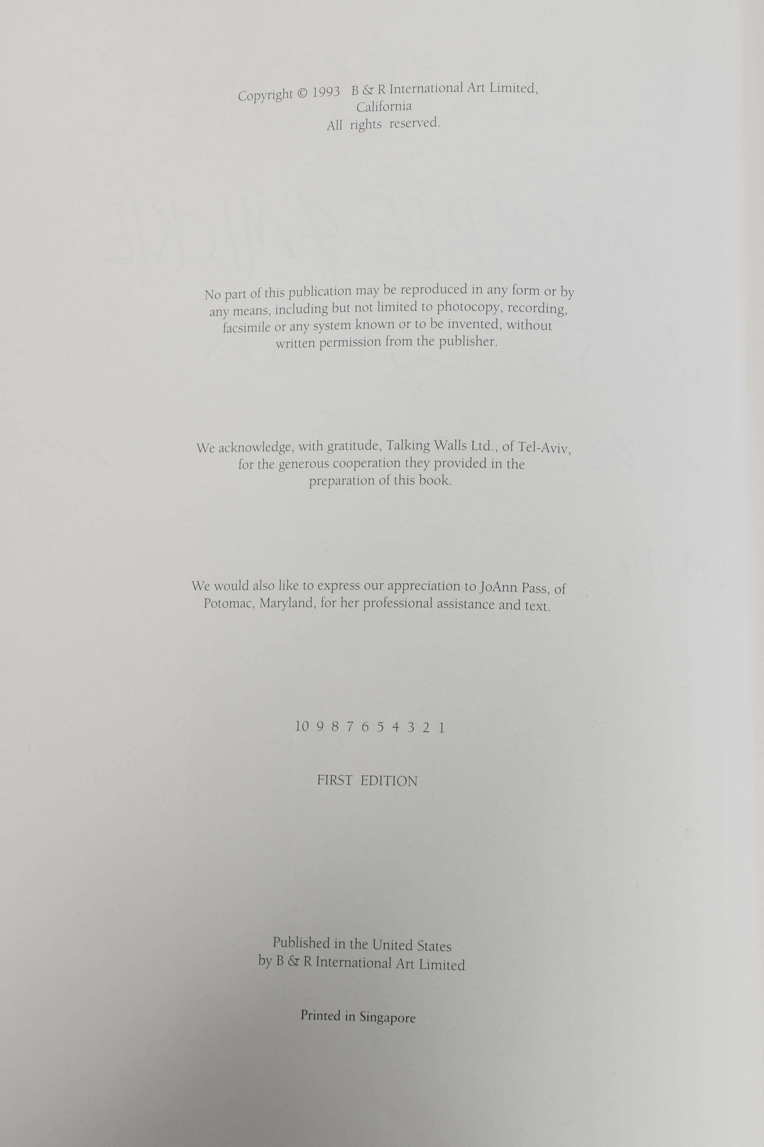 Isaac Maimon Mixed Media on Paper "Spring Hat" and Signed First Edition "Maimon"