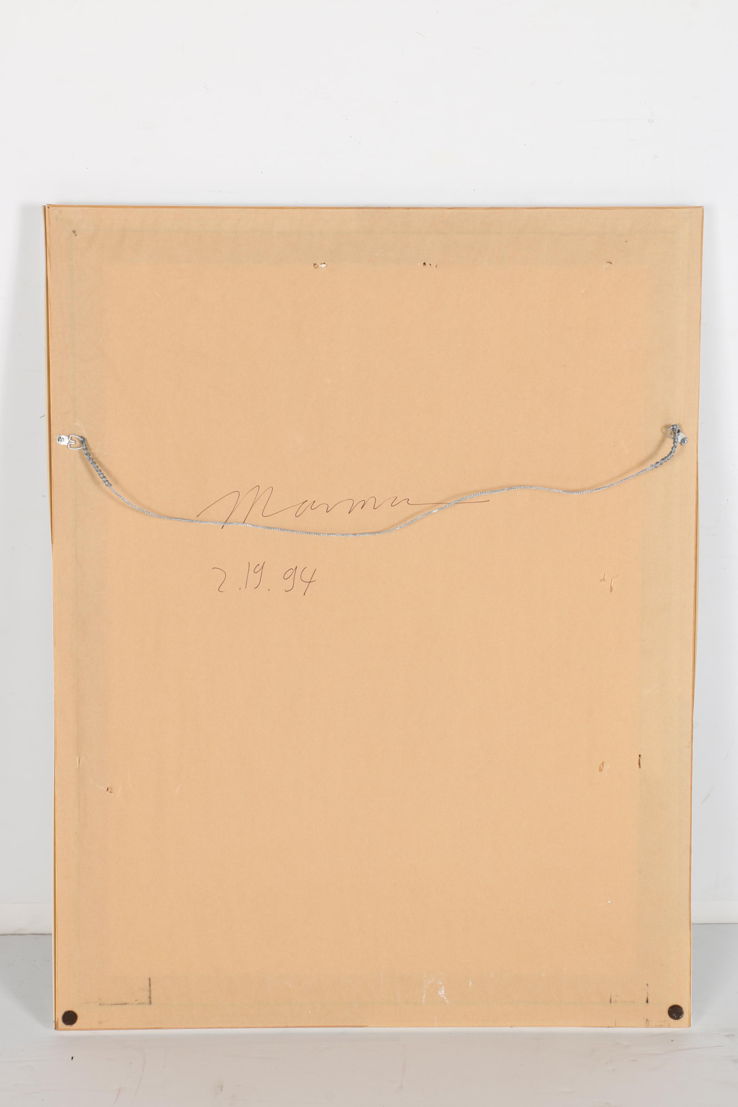 Isaac Maimon Mixed Media on Paper "Spring Hat" and Signed First Edition "Maimon"