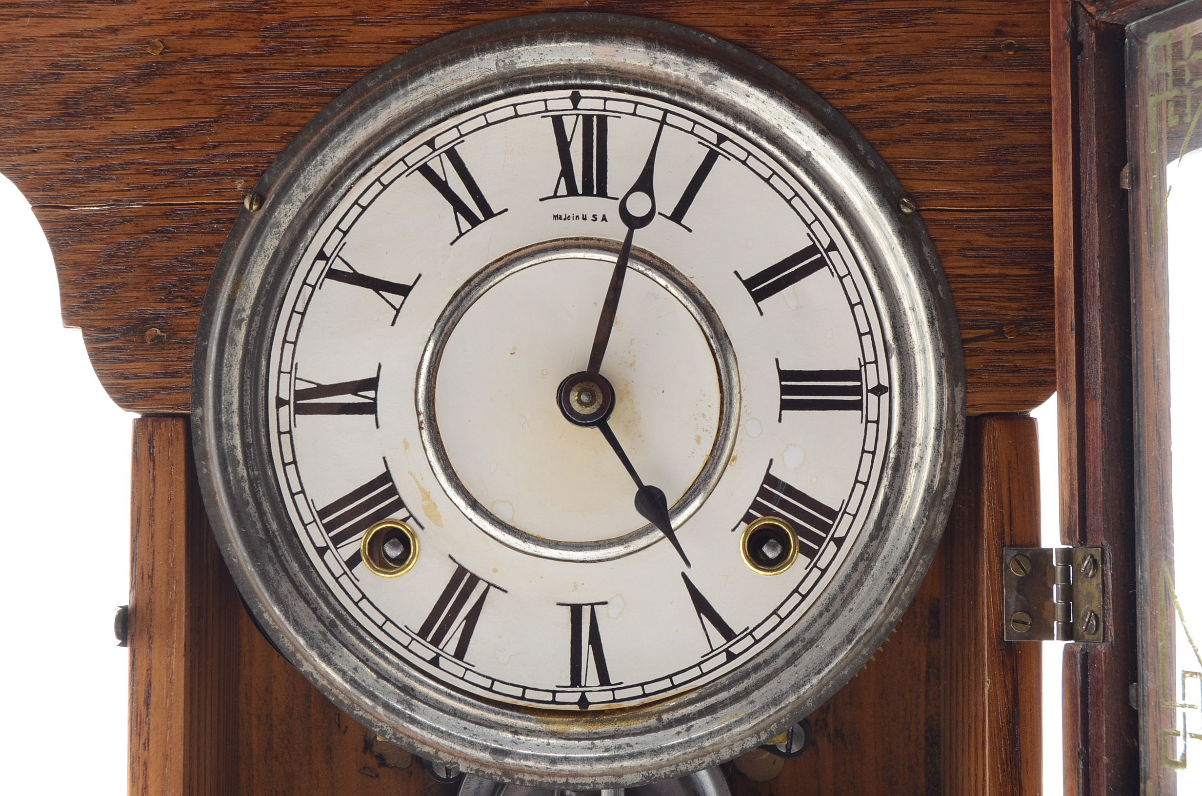 Vintage Oak Mantel Clock