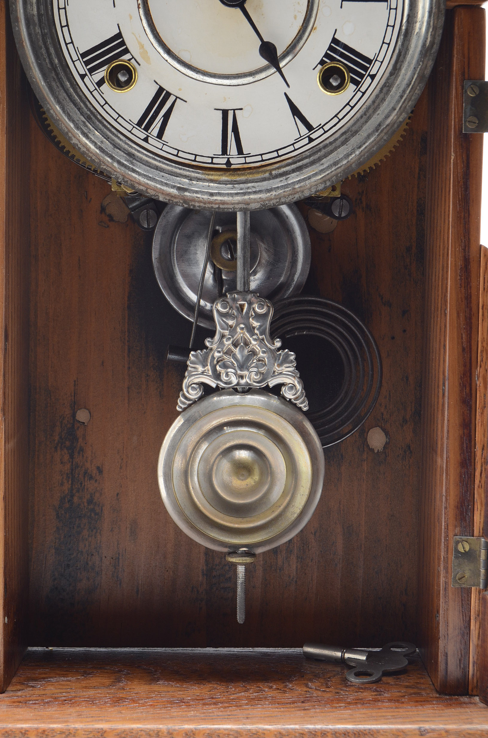 Vintage Oak Mantel Clock