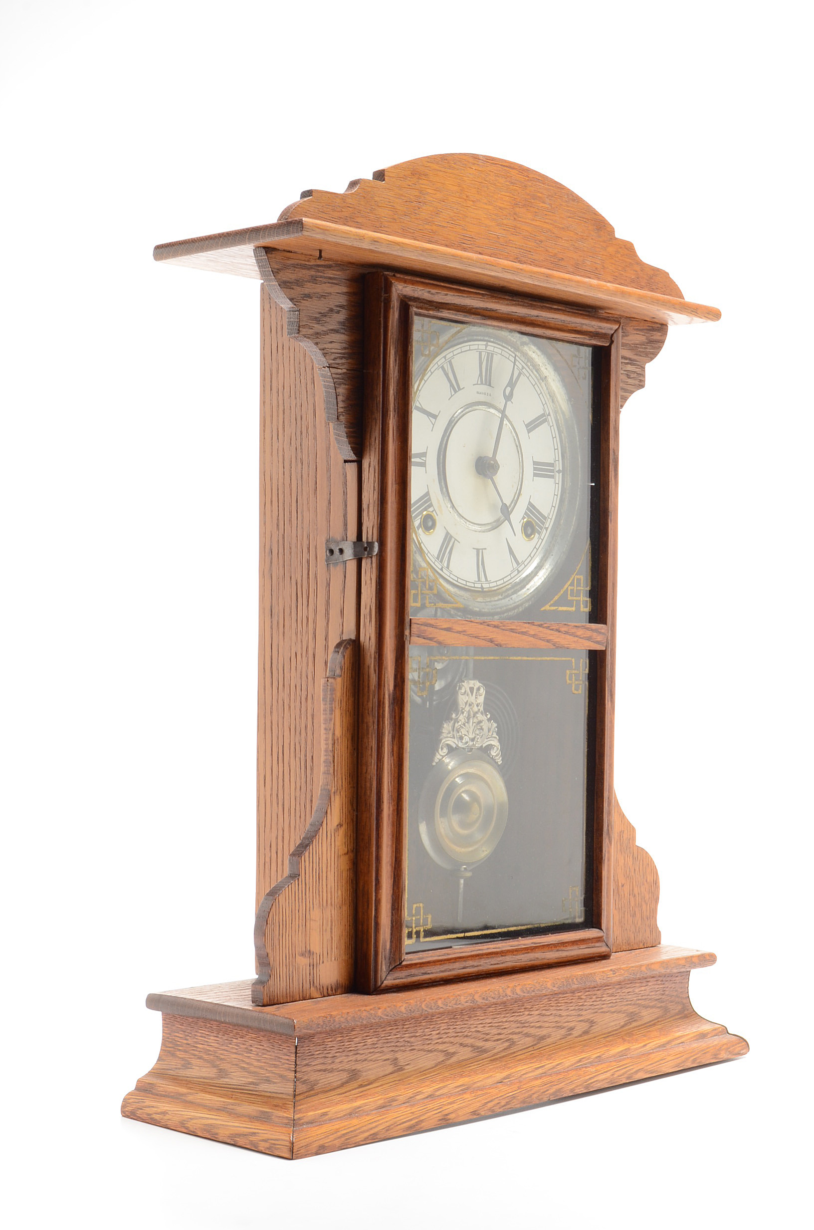 Vintage Oak Mantel Clock