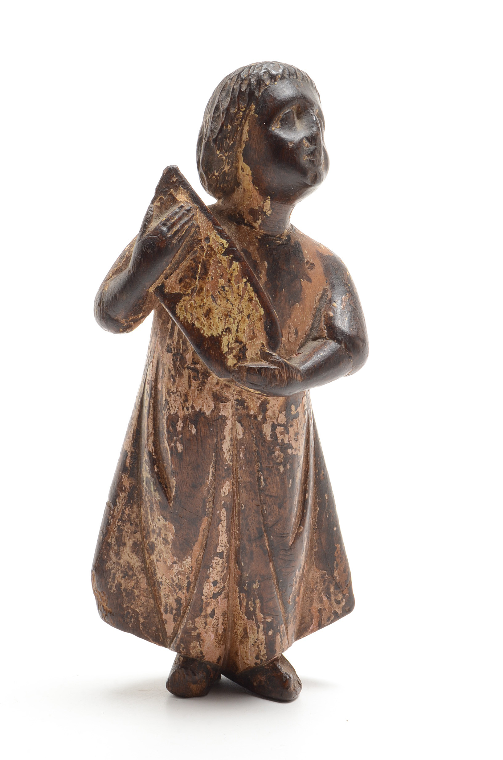 Four Hand Carved Santos Figurines