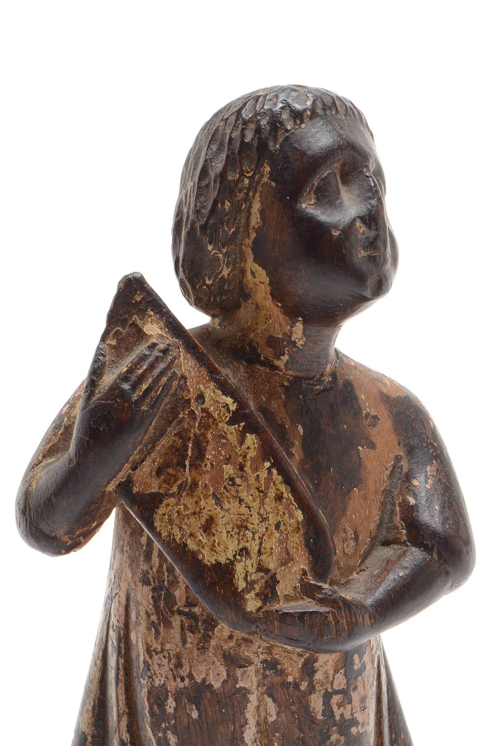 Four Hand Carved Santos Figurines