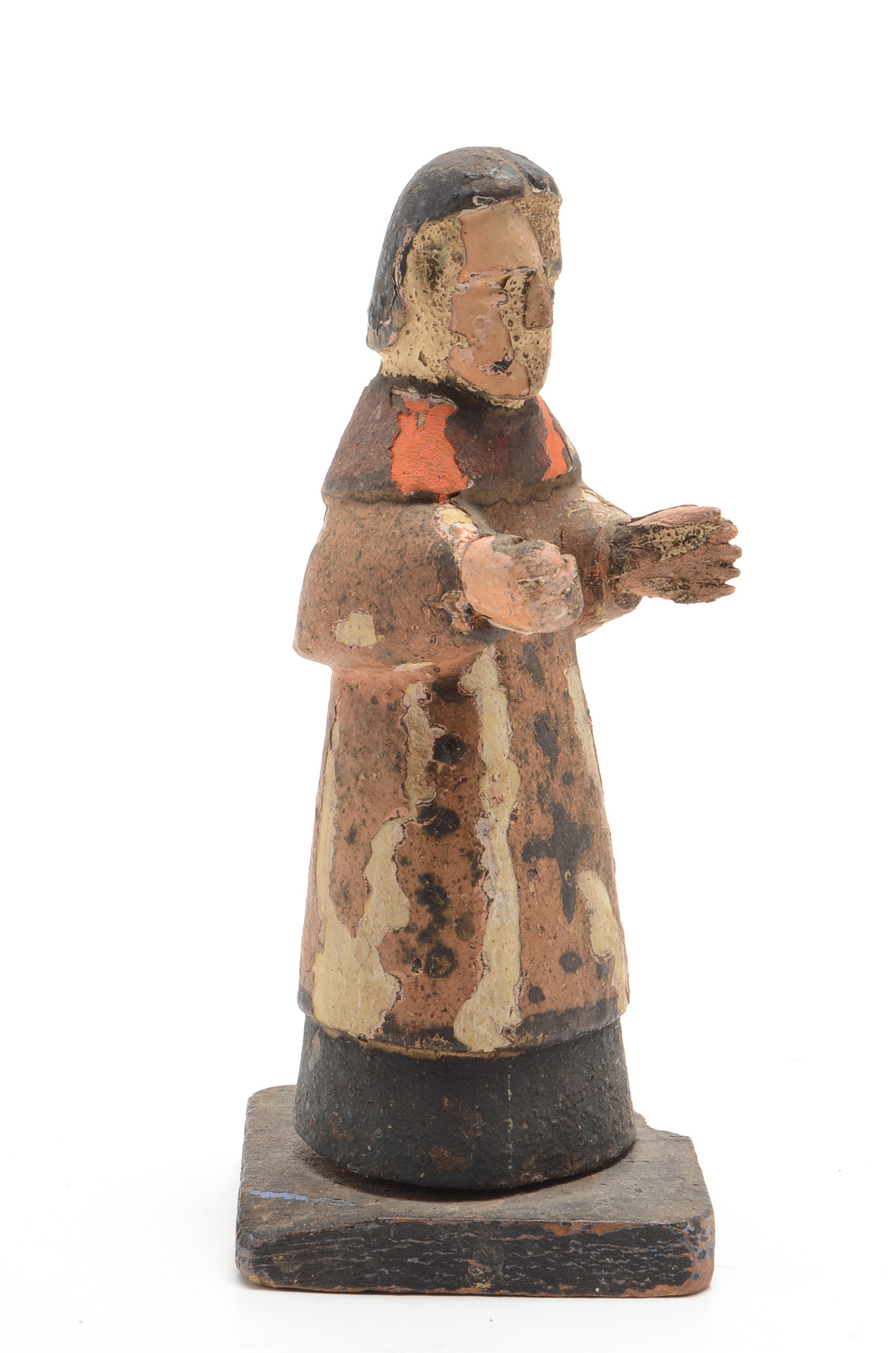 Four Hand Carved Santos Figurines