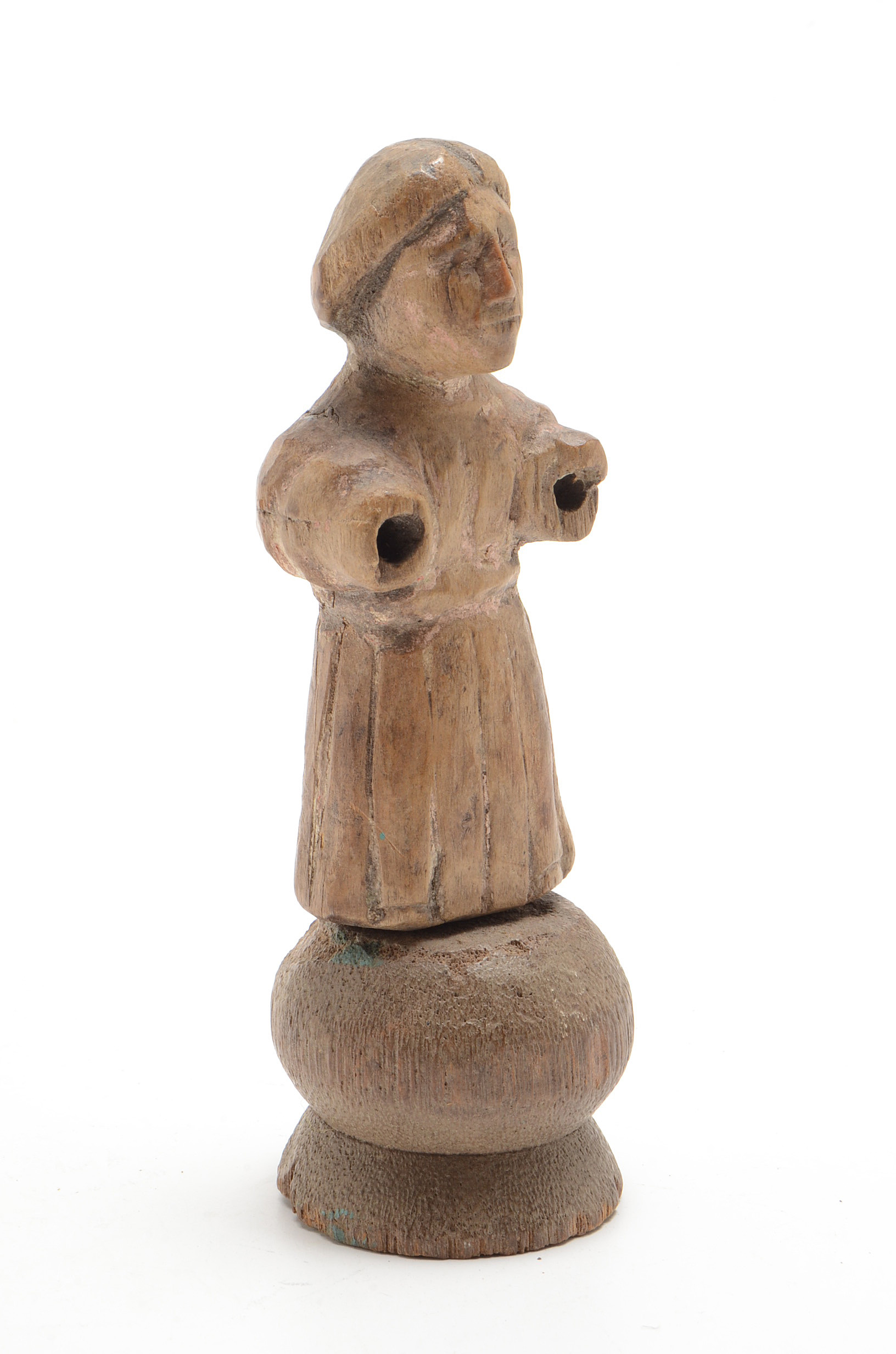 Four Hand Carved Santos Figurines