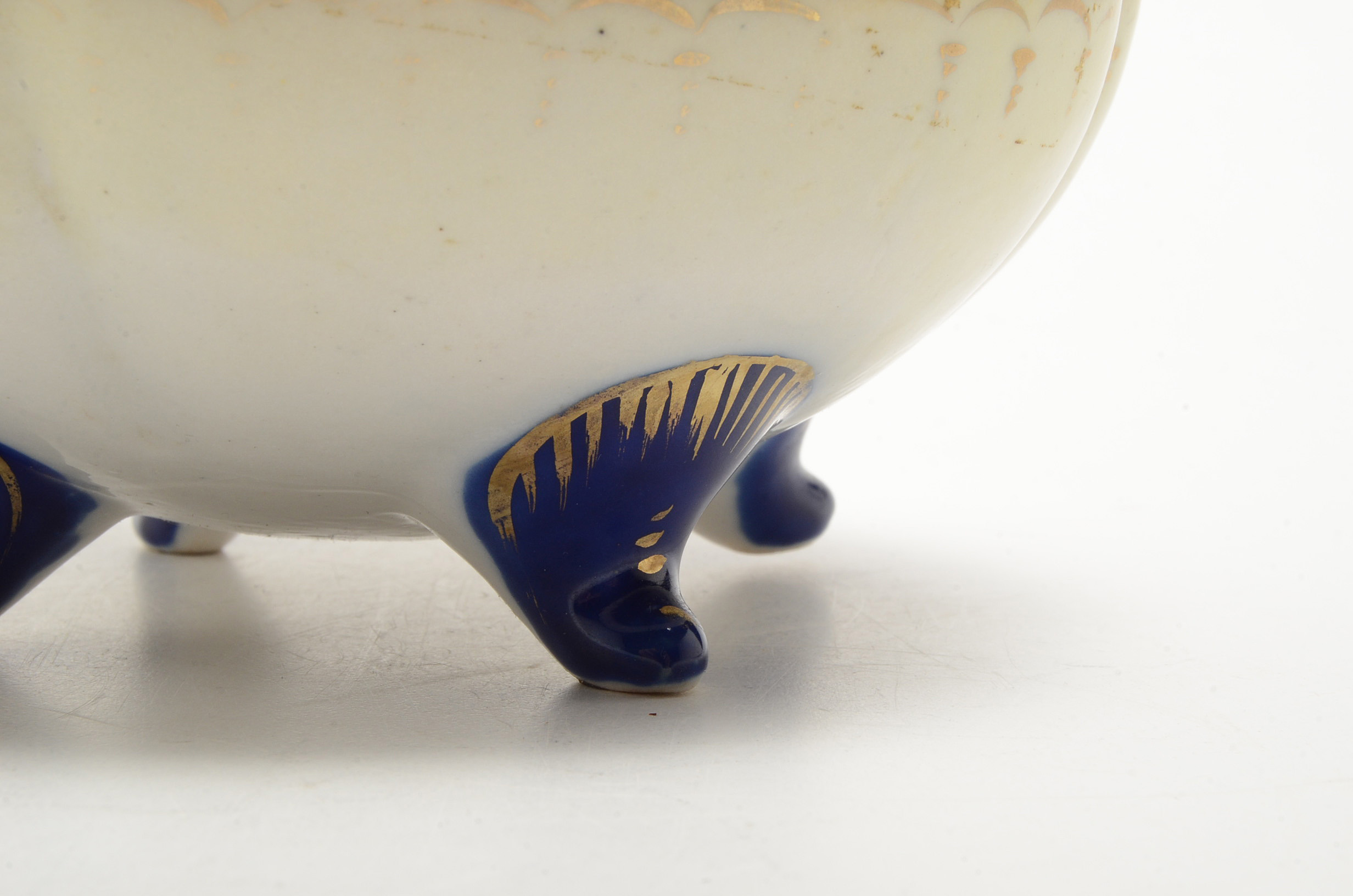 Porcelain Nippon Style Handled Vase