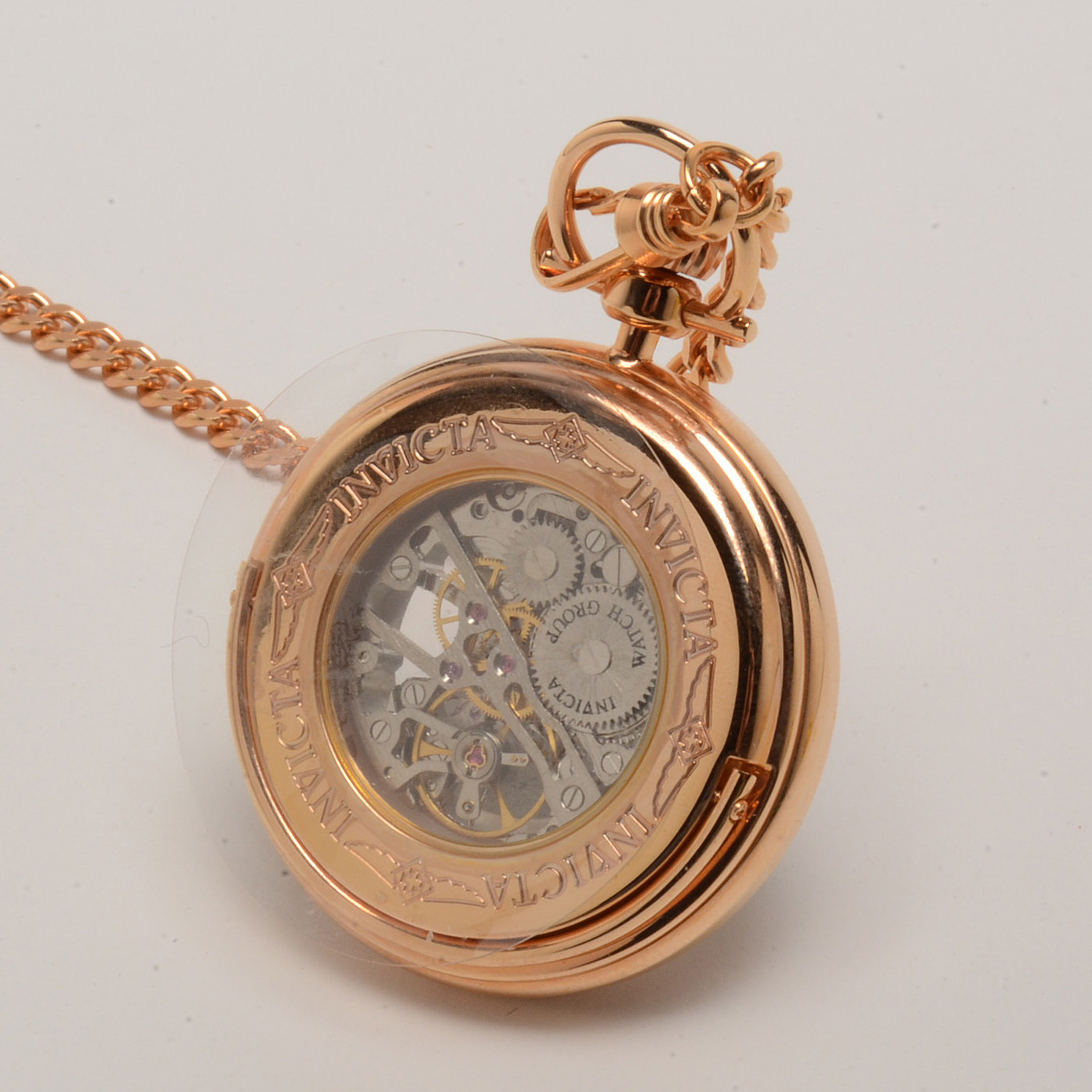 Invicta Rose Gold Plated Pocket Watch