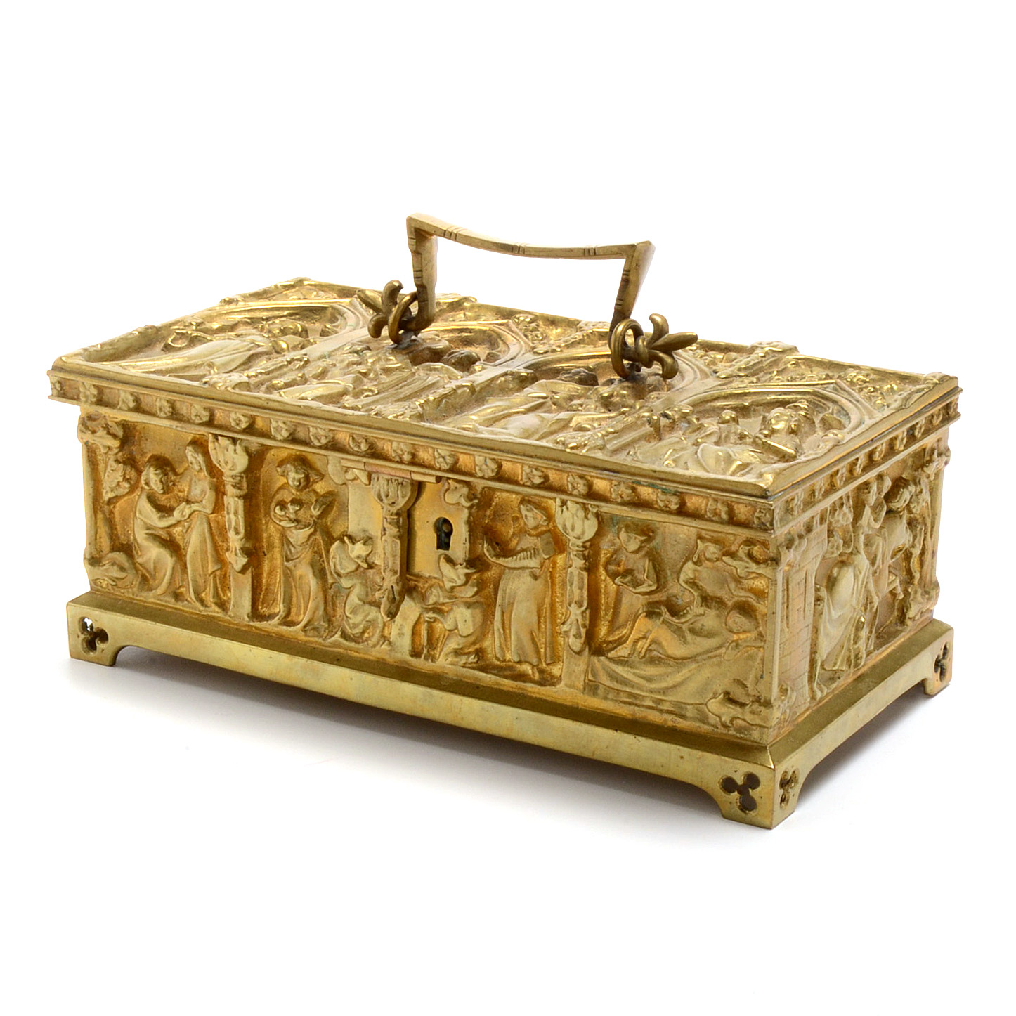 Vintage Brass Treasure Box