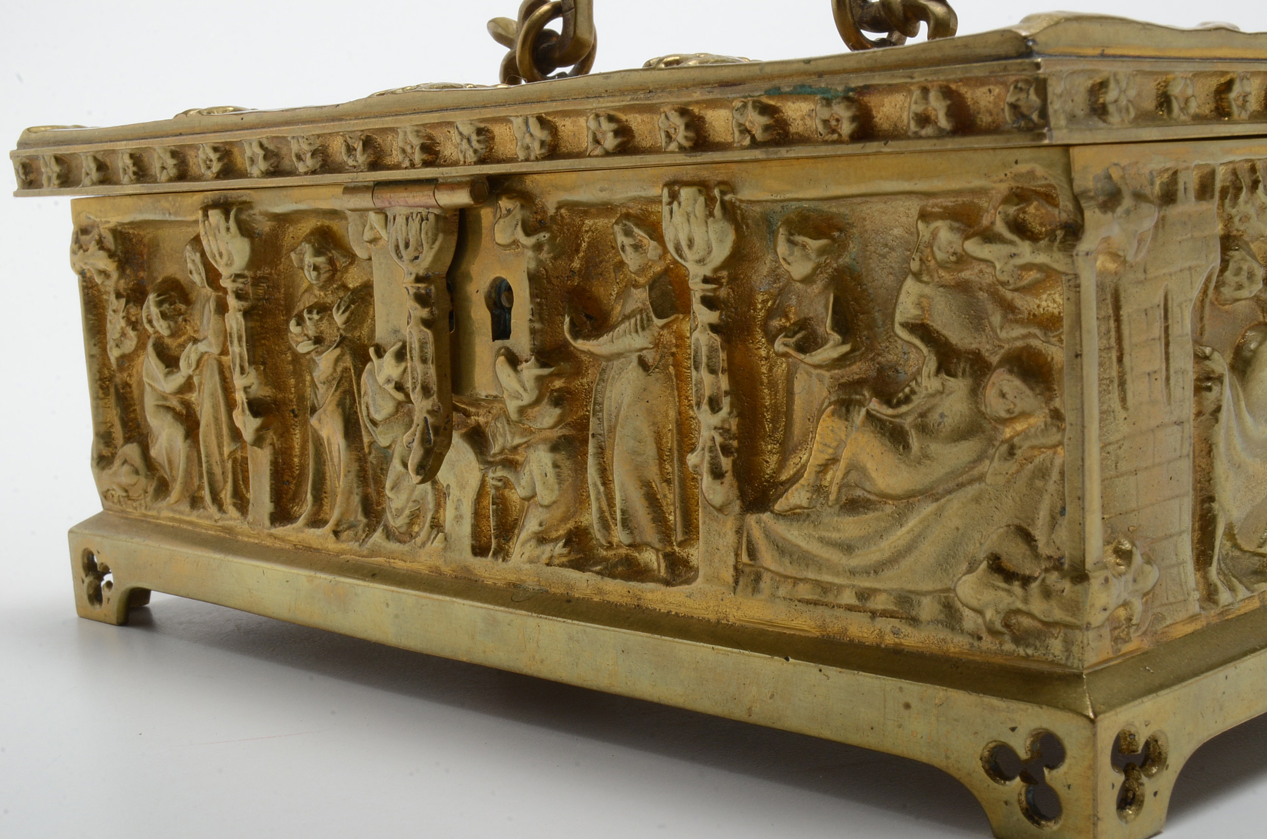 Vintage Brass Treasure Box