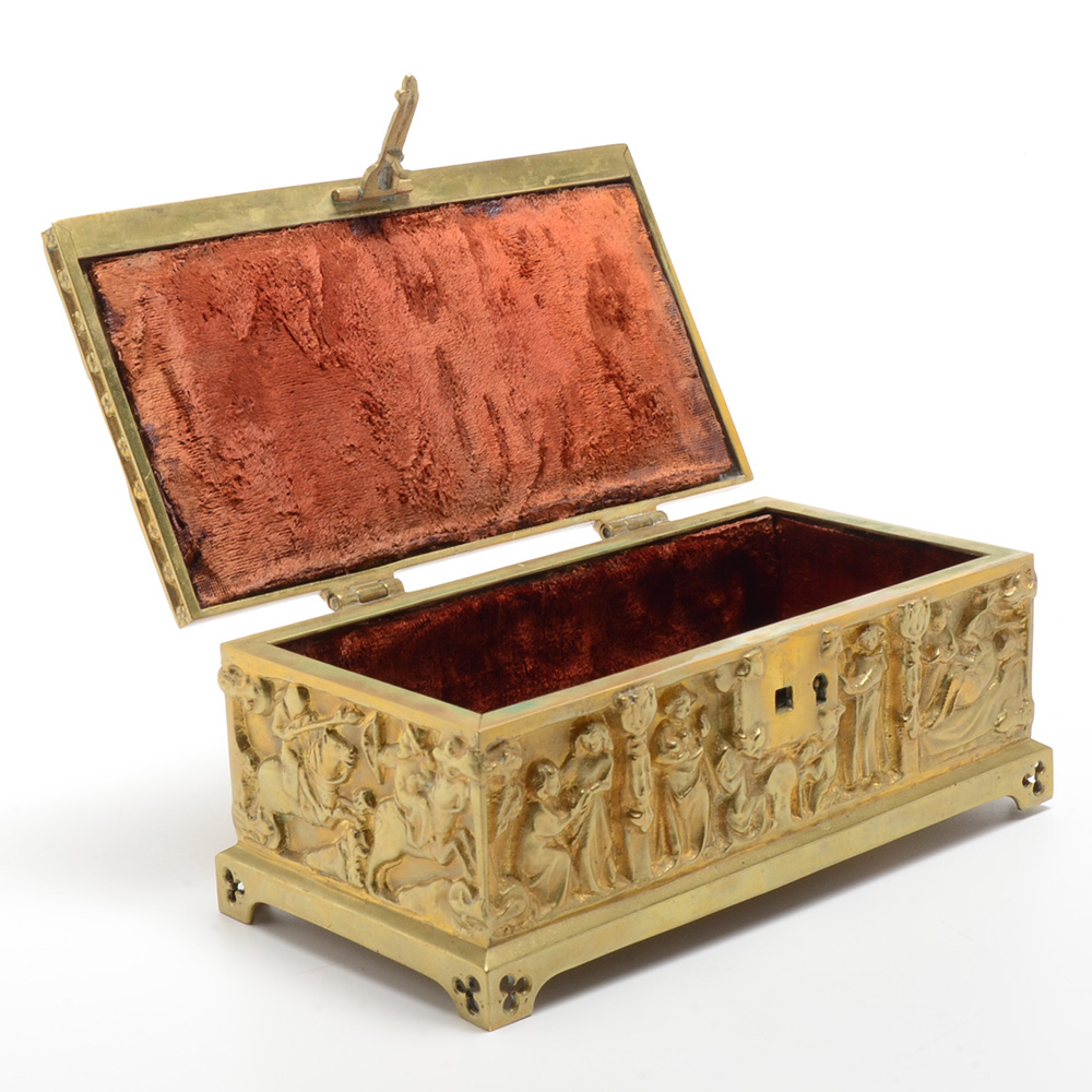 Vintage Brass Treasure Box