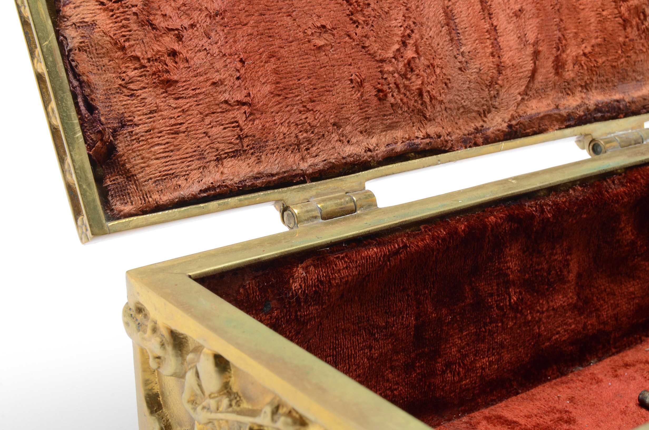 Vintage Brass Treasure Box