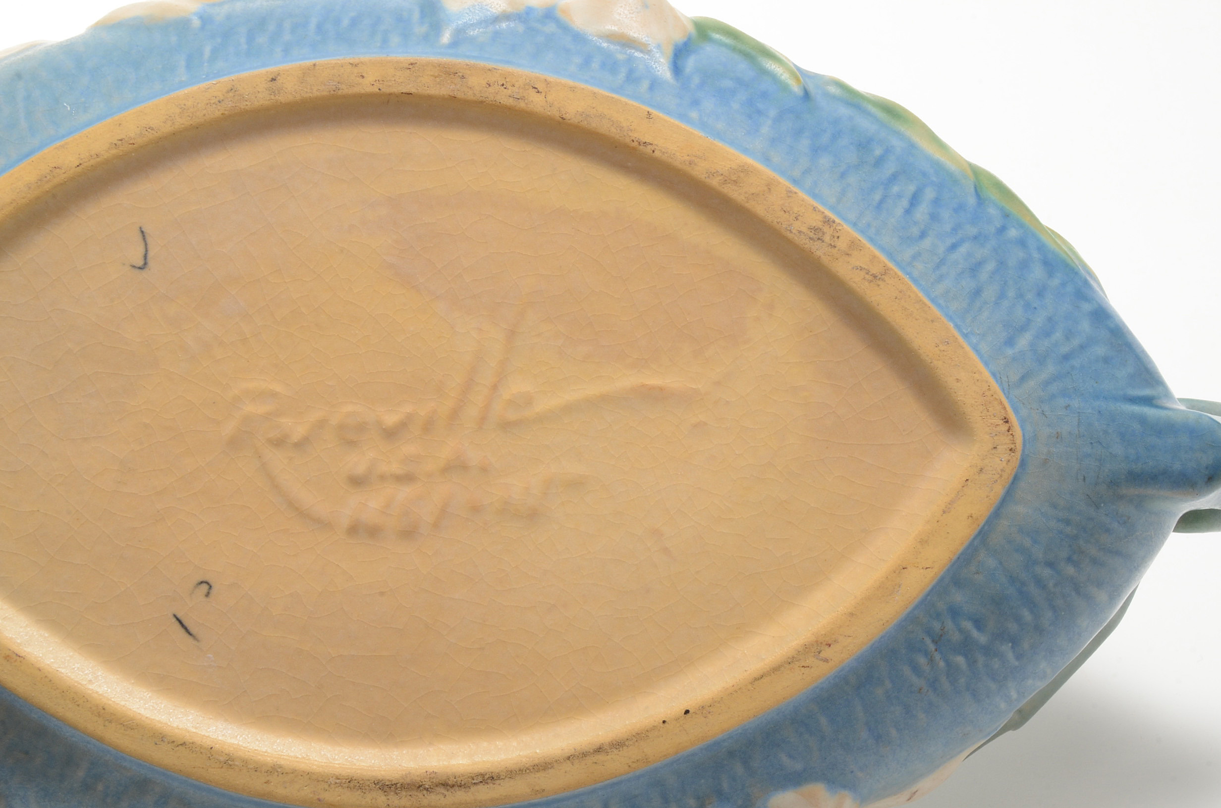 Vintage Roseville Pottery Console Bowl