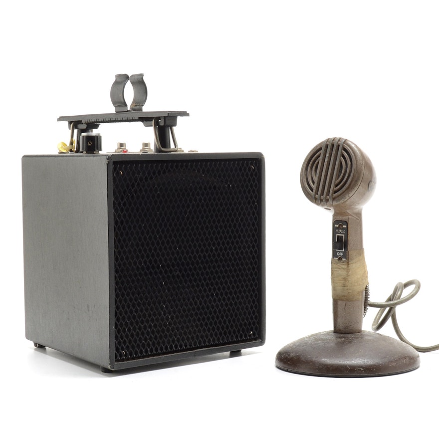 Vintage Astatic Microphone and Speaker