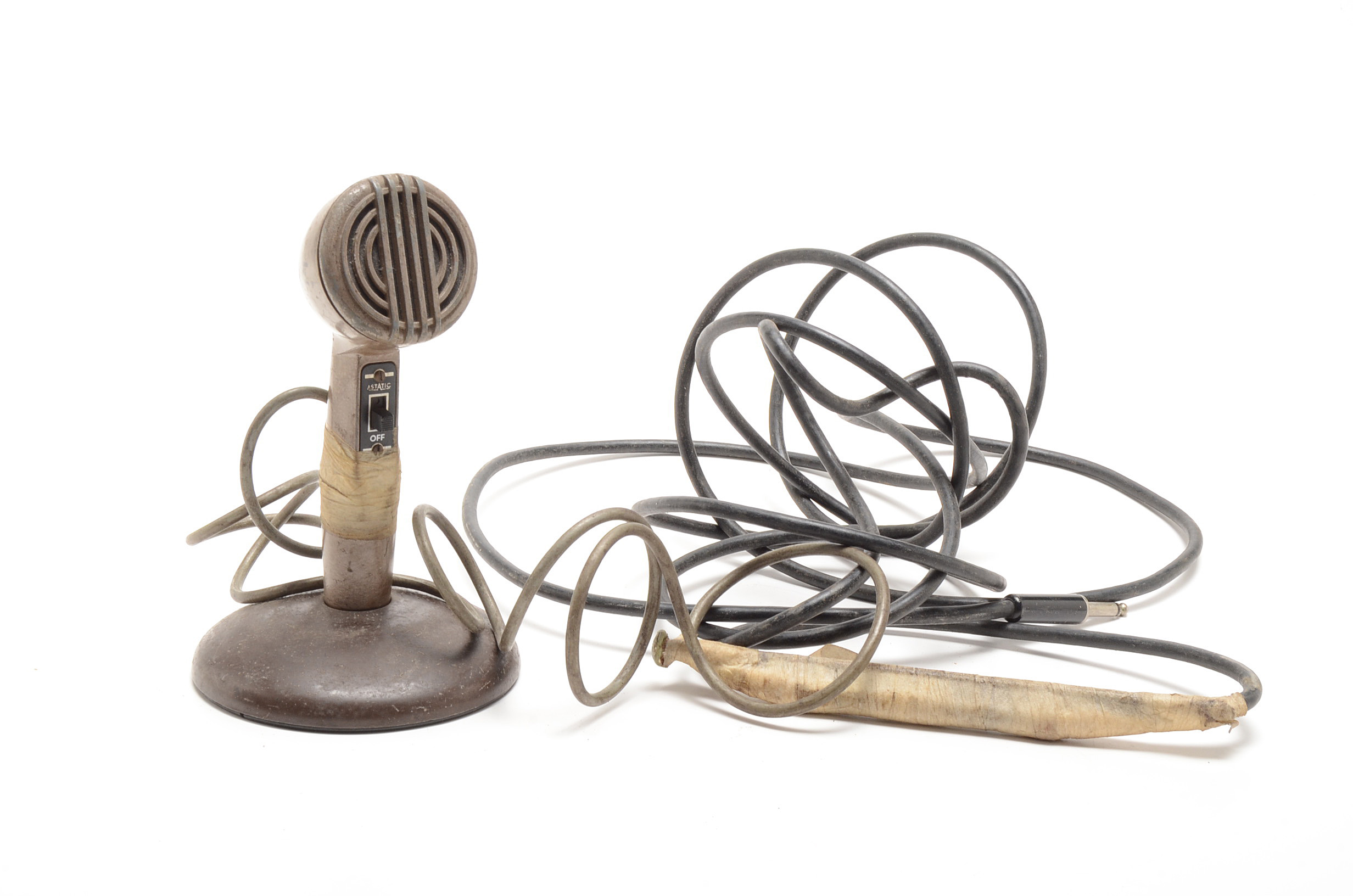 Vintage Astatic Microphone and Speaker